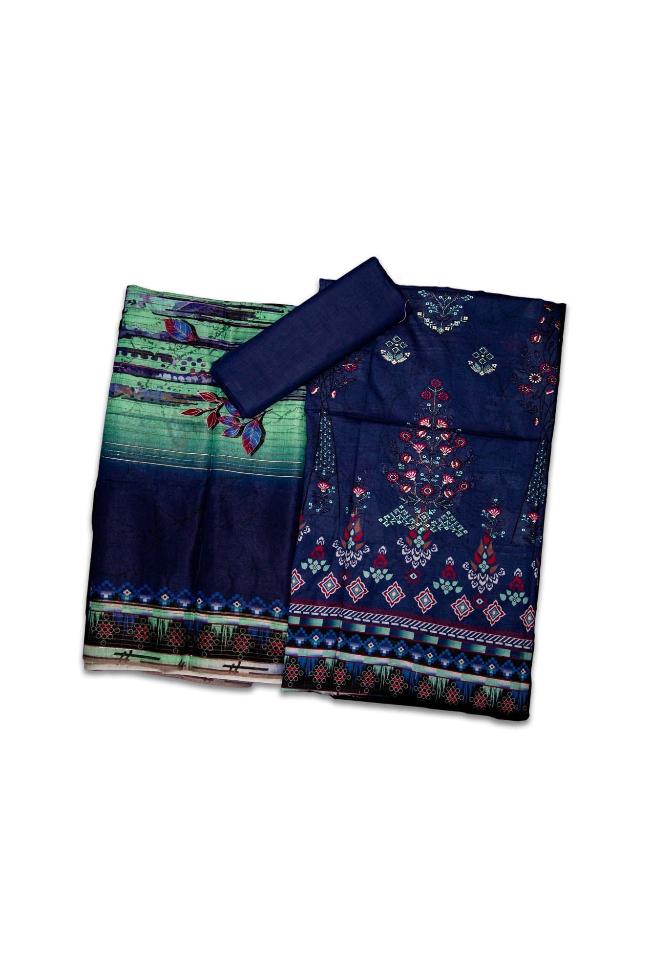 Mominazz NUREH Unstitched Lawn 3 Piece Suit