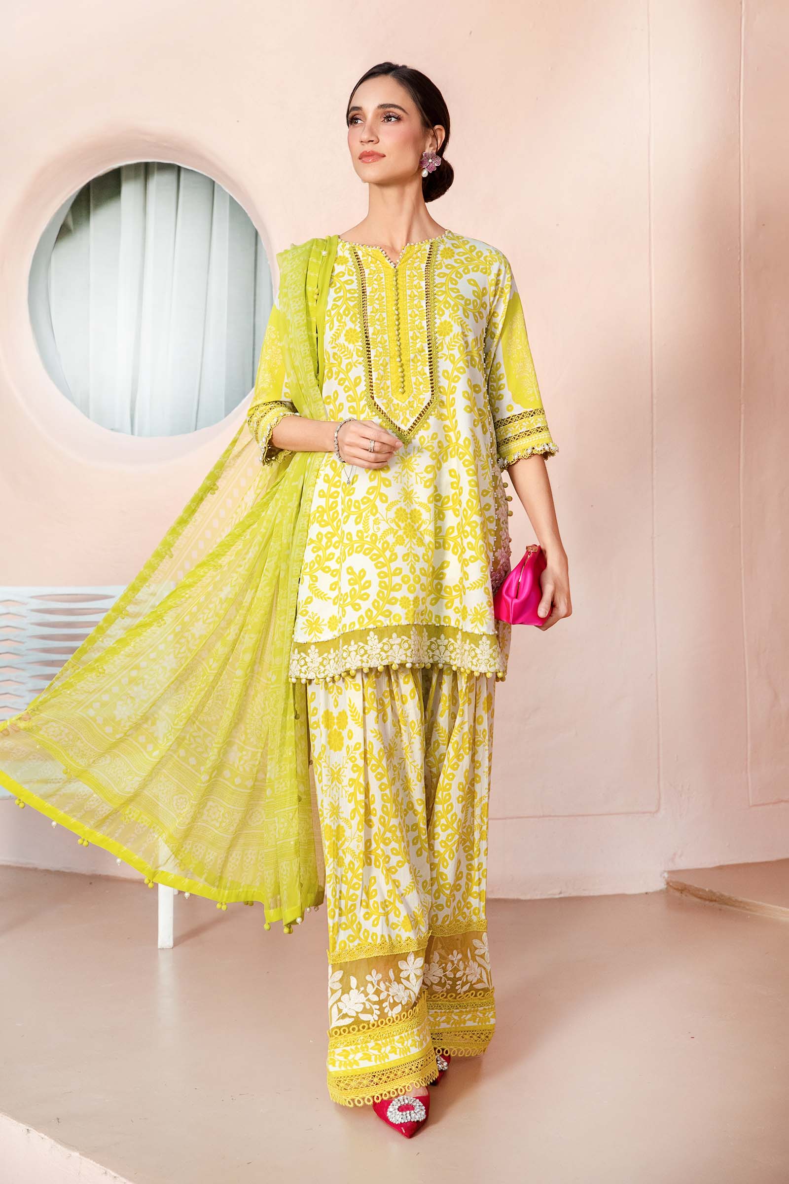 Maria B Unstitched Lawn 3 Piece Suit