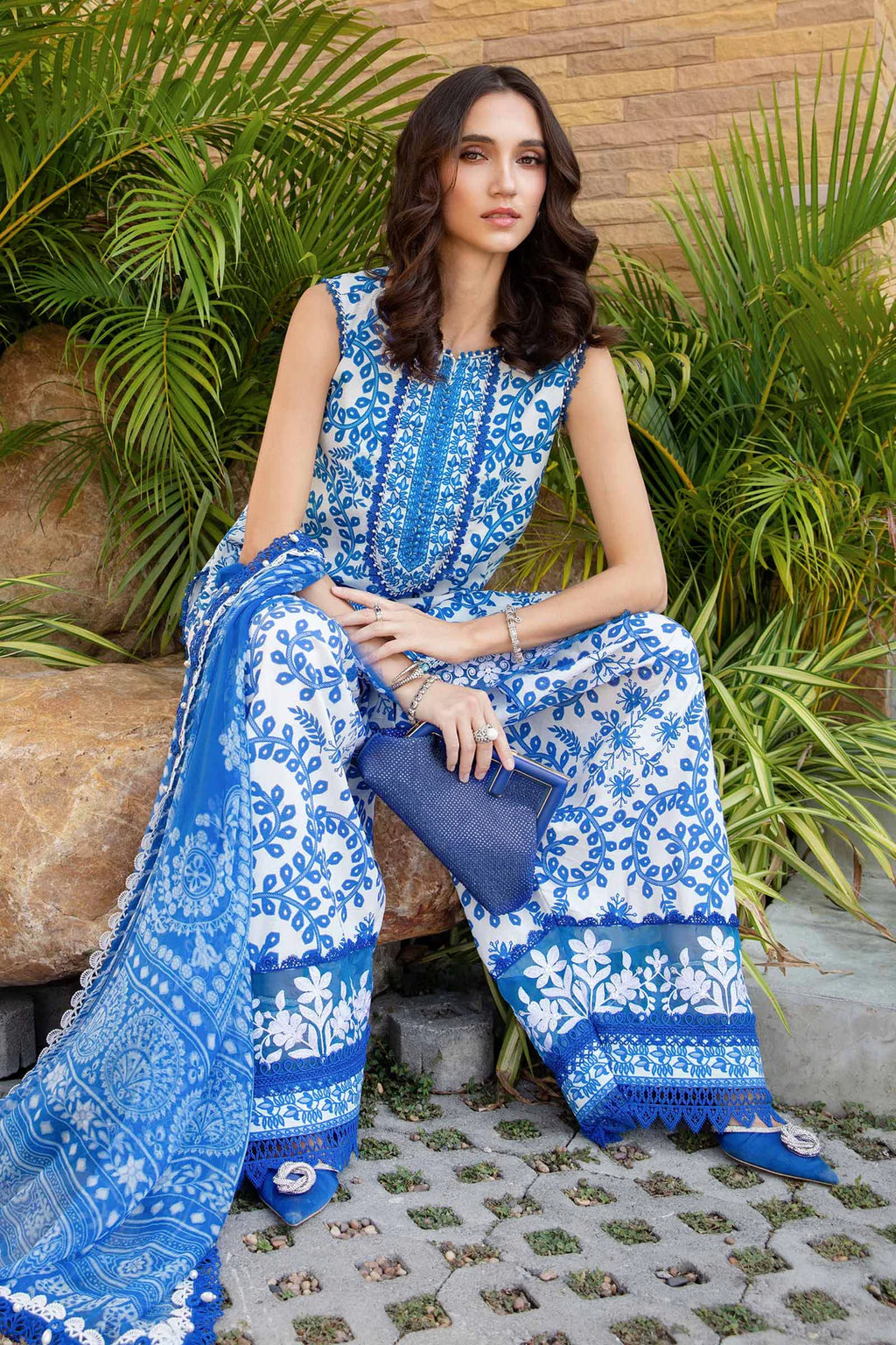 Maria B Unstitched Lawn 3 Piece Suit