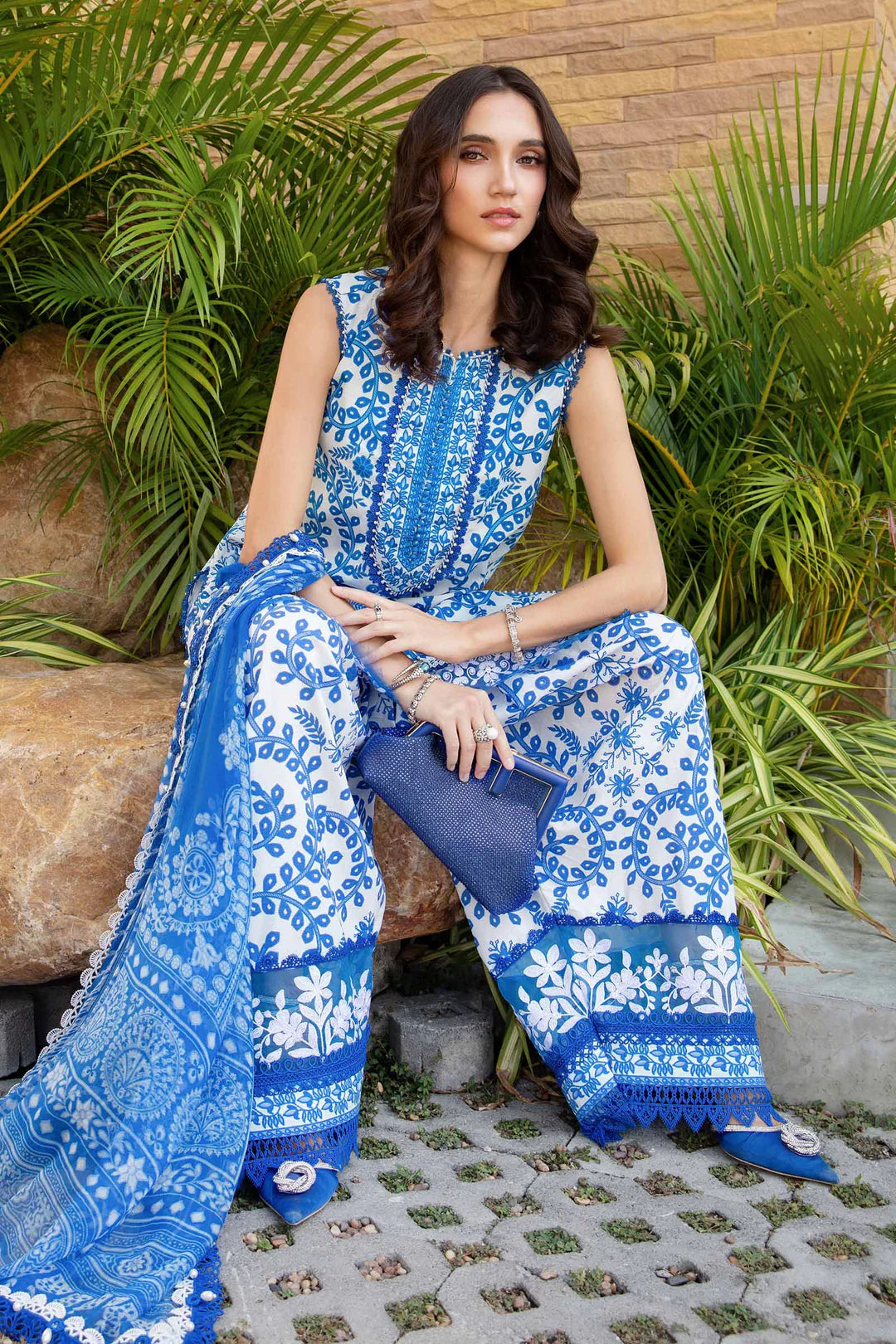Maria B Unstitched Lawn 3 Piece Suit