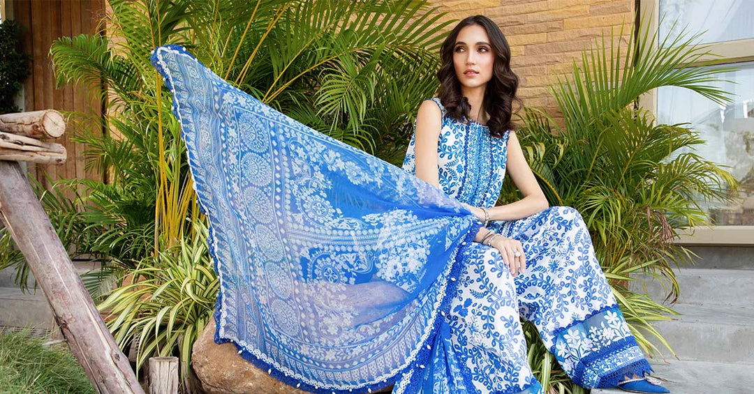 Maria B Unstitched Lawn 3 Piece Suit