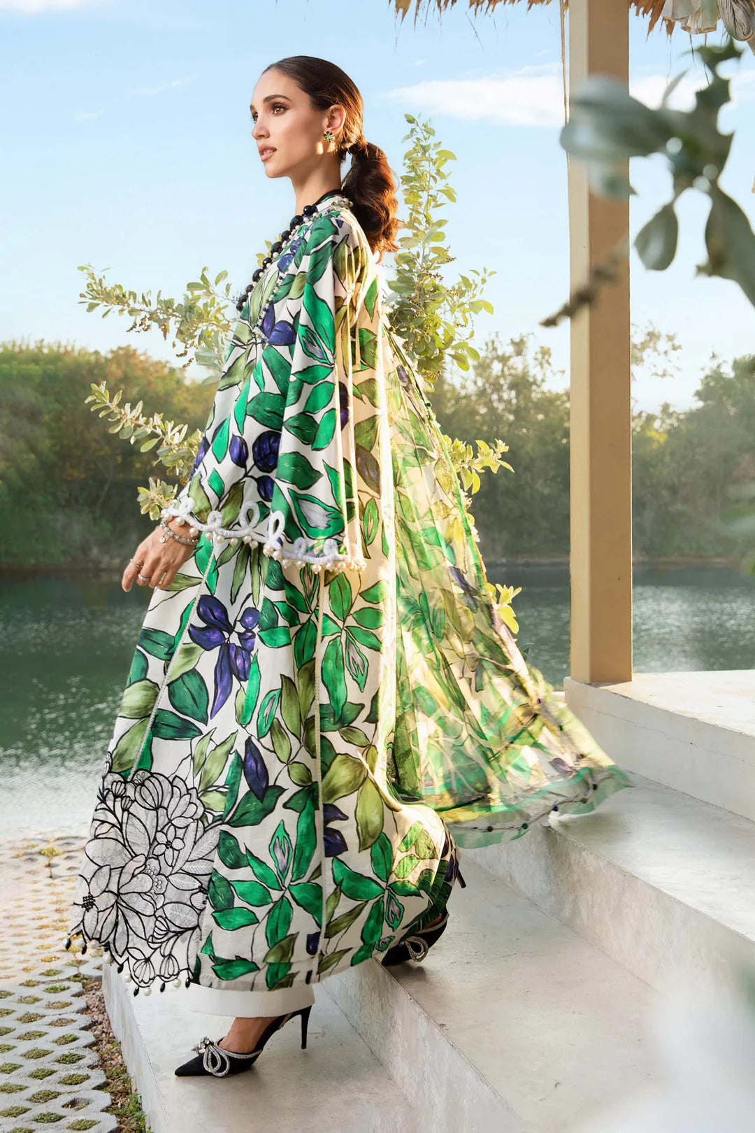 Maria B Unstitched Lawn 3 Piece Suit