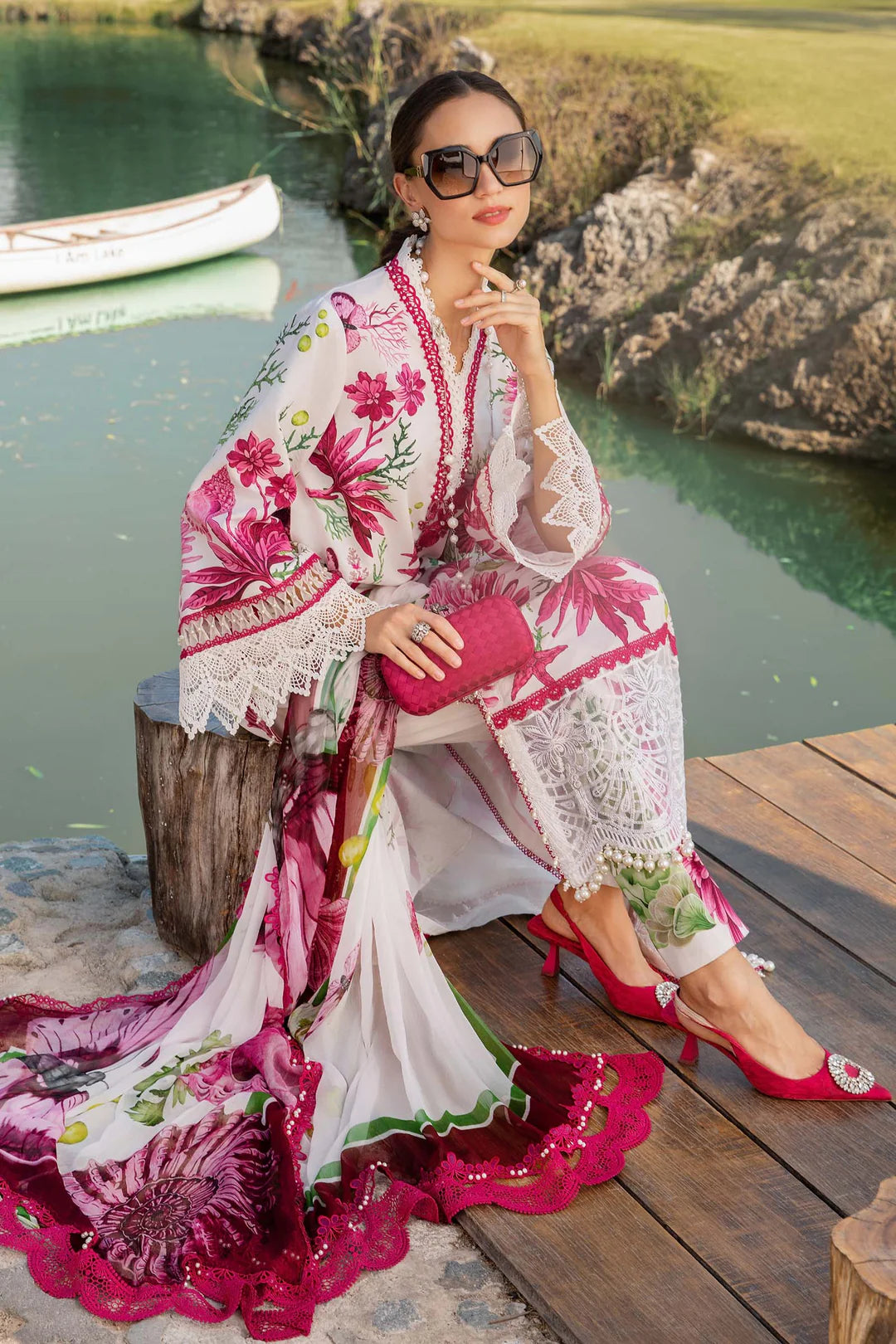 Maria B Unstitched Lawn 3 Piece Suit