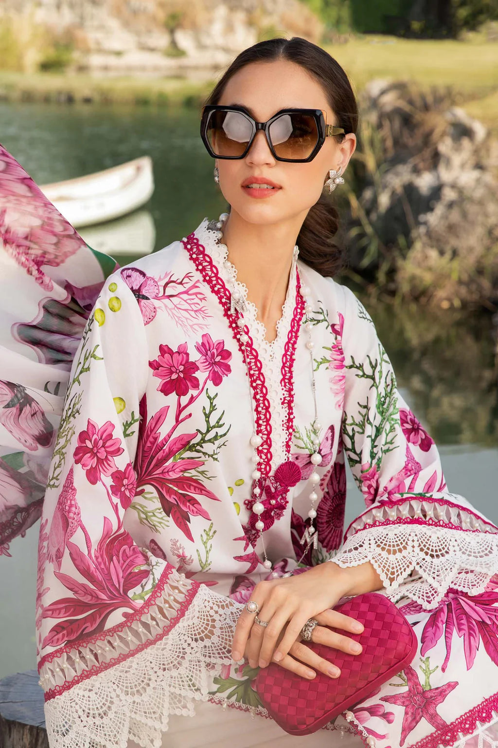 Maria B Unstitched Lawn 3 Piece Suit
