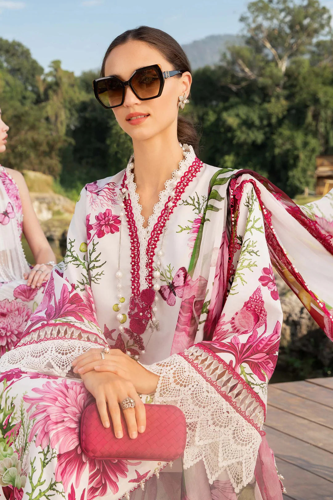 Maria B Unstitched Lawn 3 Piece Suit