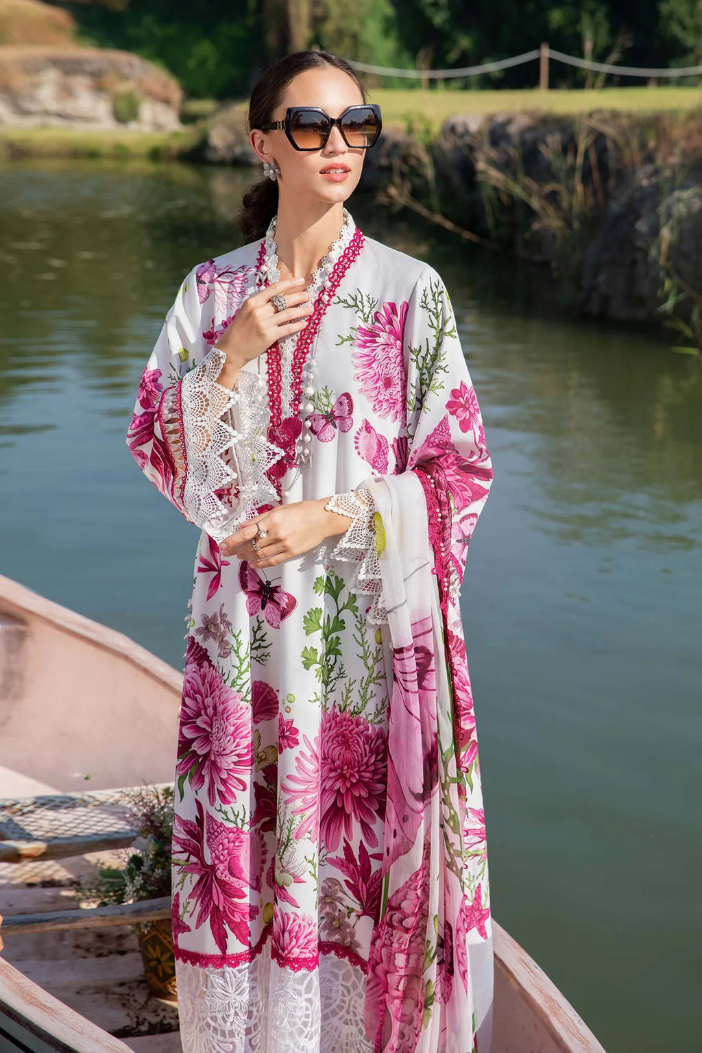 Maria B Unstitched Lawn 3 Piece Suit