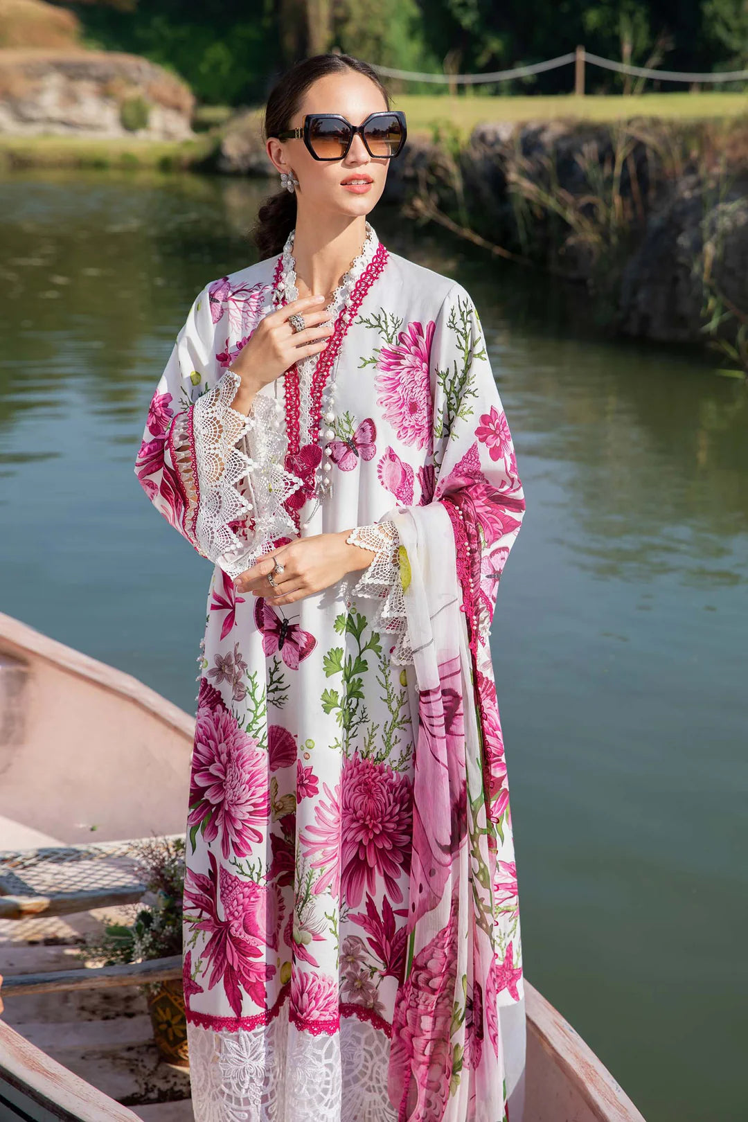 Maria B Unstitched Lawn 3 Piece Suit