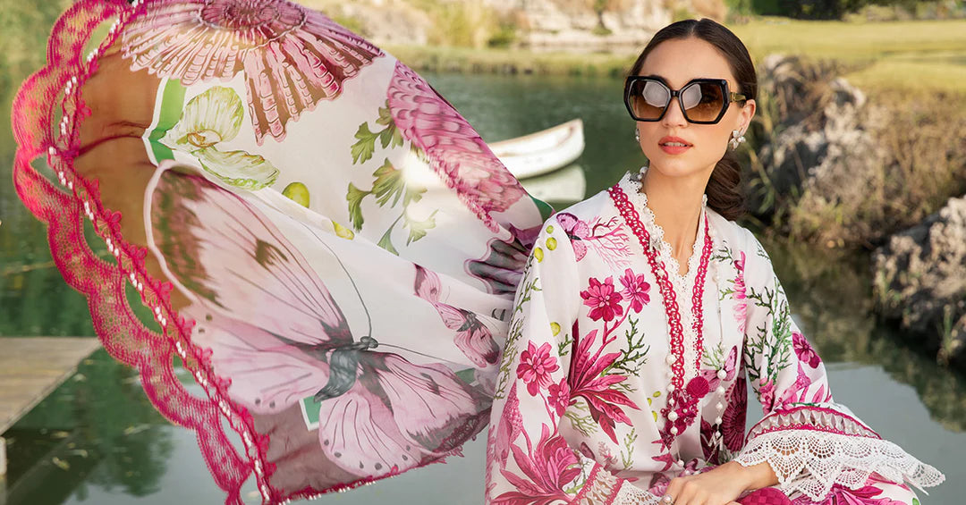 Maria B Unstitched Lawn 3 Piece Suit