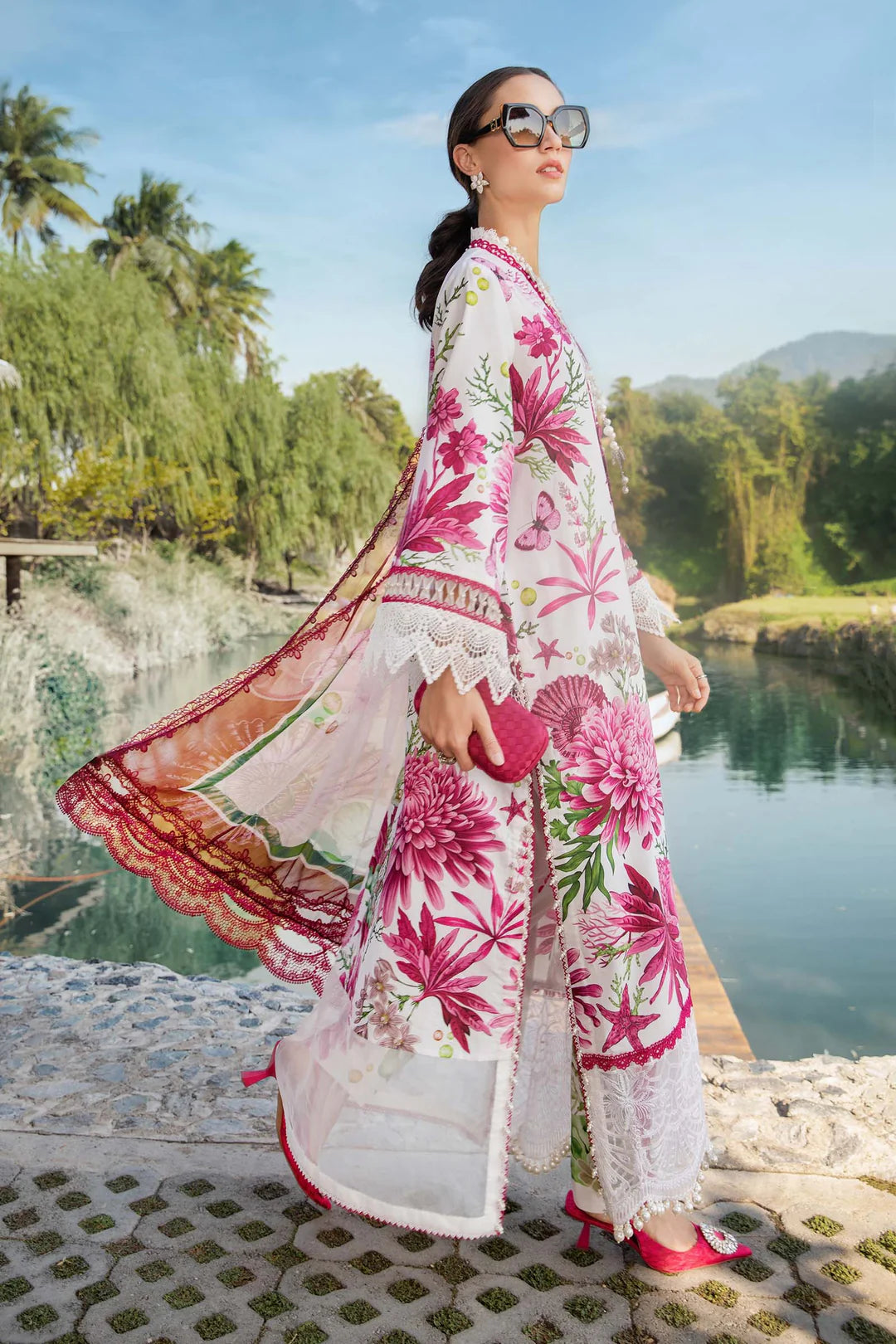 Maria B Unstitched Lawn 3 Piece Suit