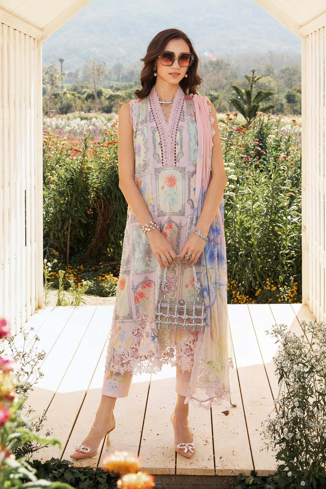 Maria B Unstitched Lawn 3 Piece Suit