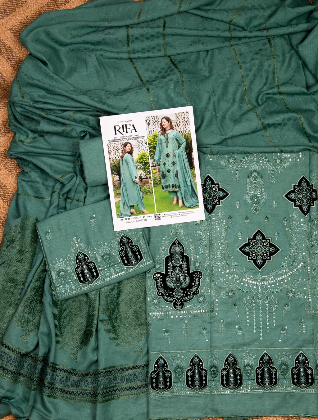 Sobia Waseem RIFA Unstitched 3 Piece Suit