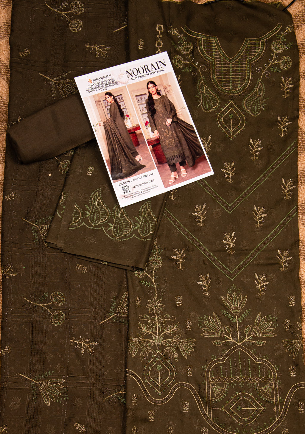 Sobia Waseem NOORAIN Unstitched 3 Piece Suit