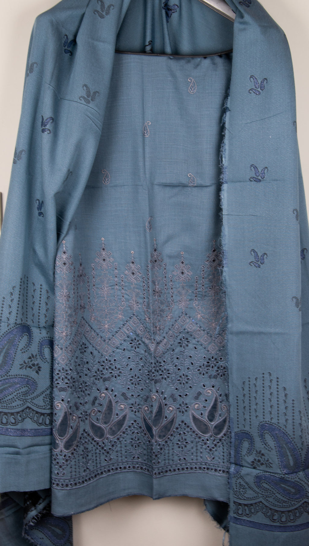 Kashida Kari Unstitched 3 Piece Suit