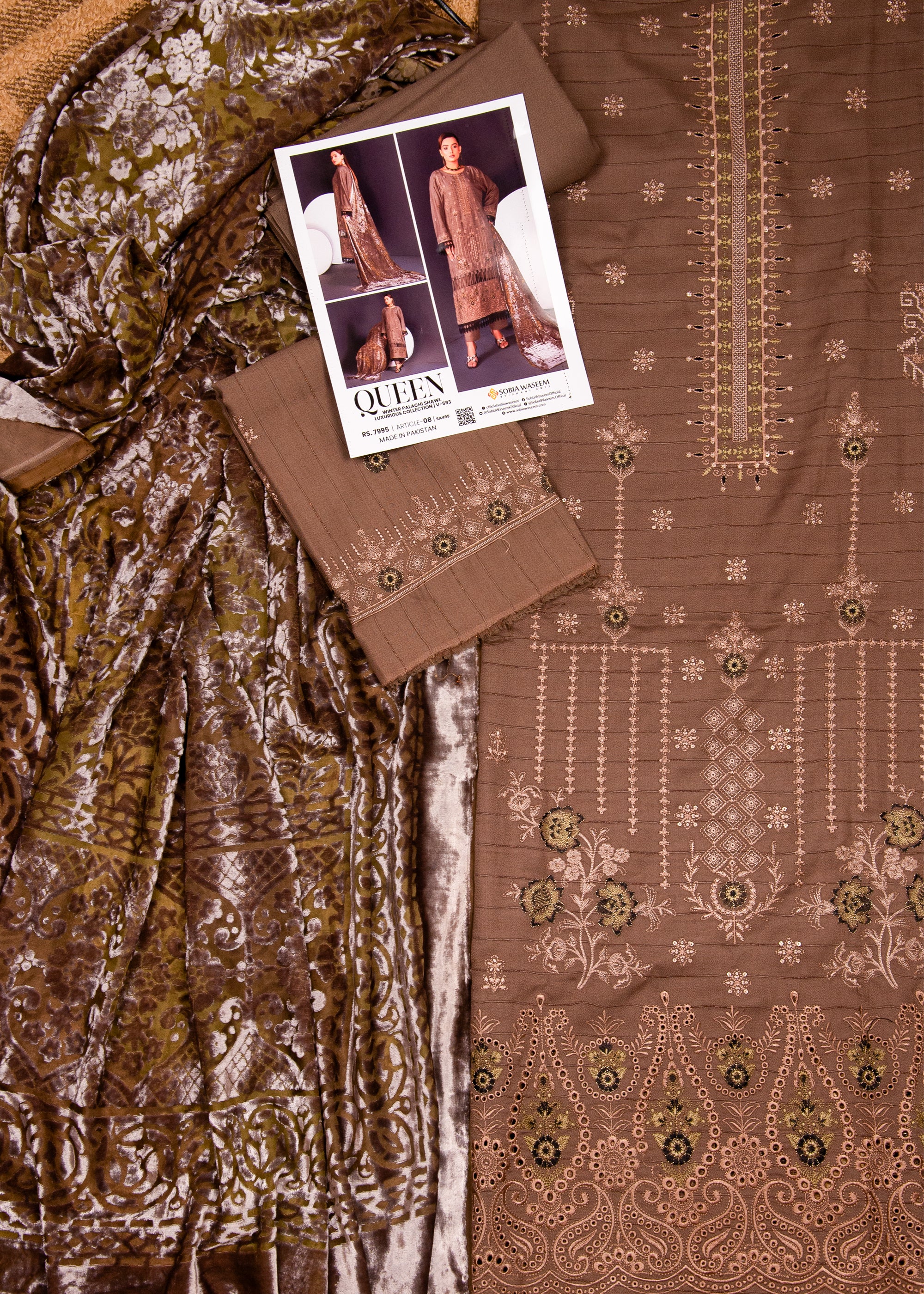 Sobia Waseem QUEEN Unstitched 3 Piece Suit