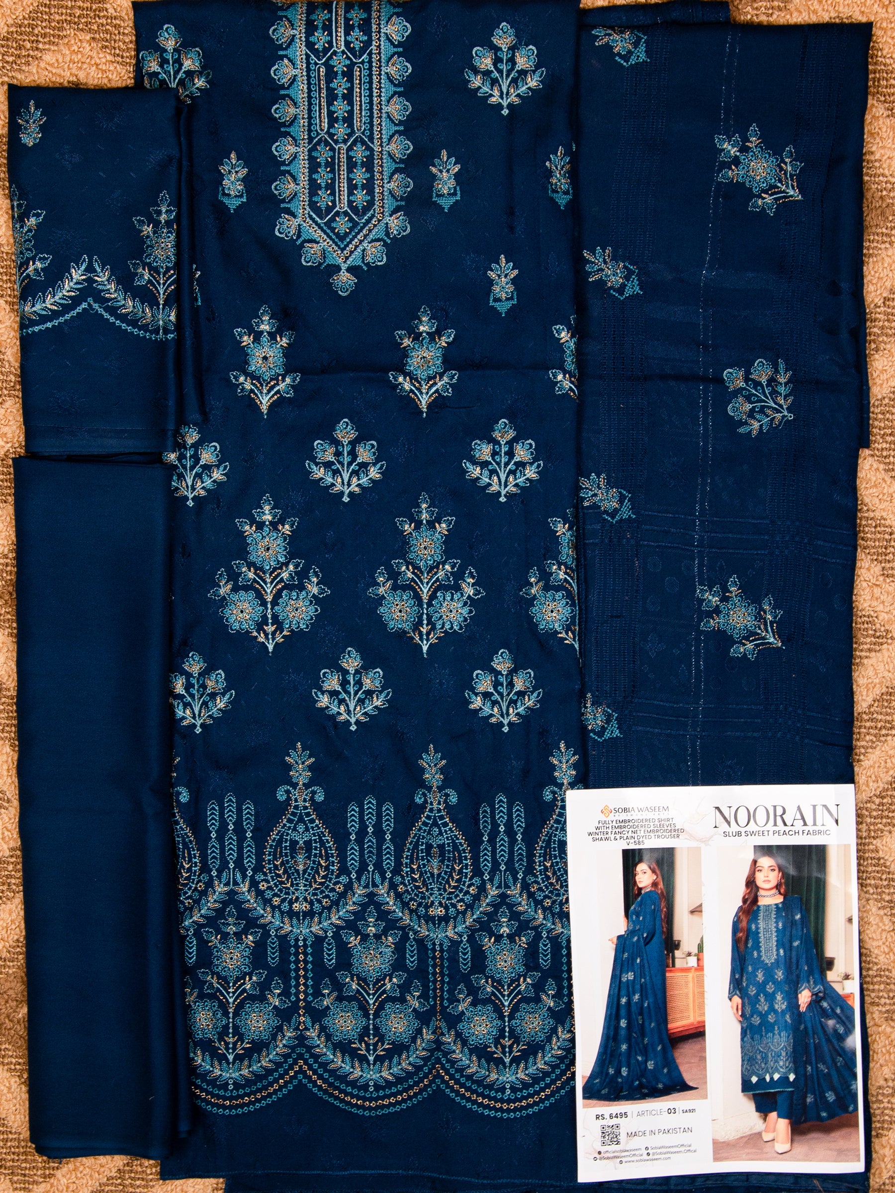 Sobia Waseem NOORAIN Unstitched 3 Piece Suit