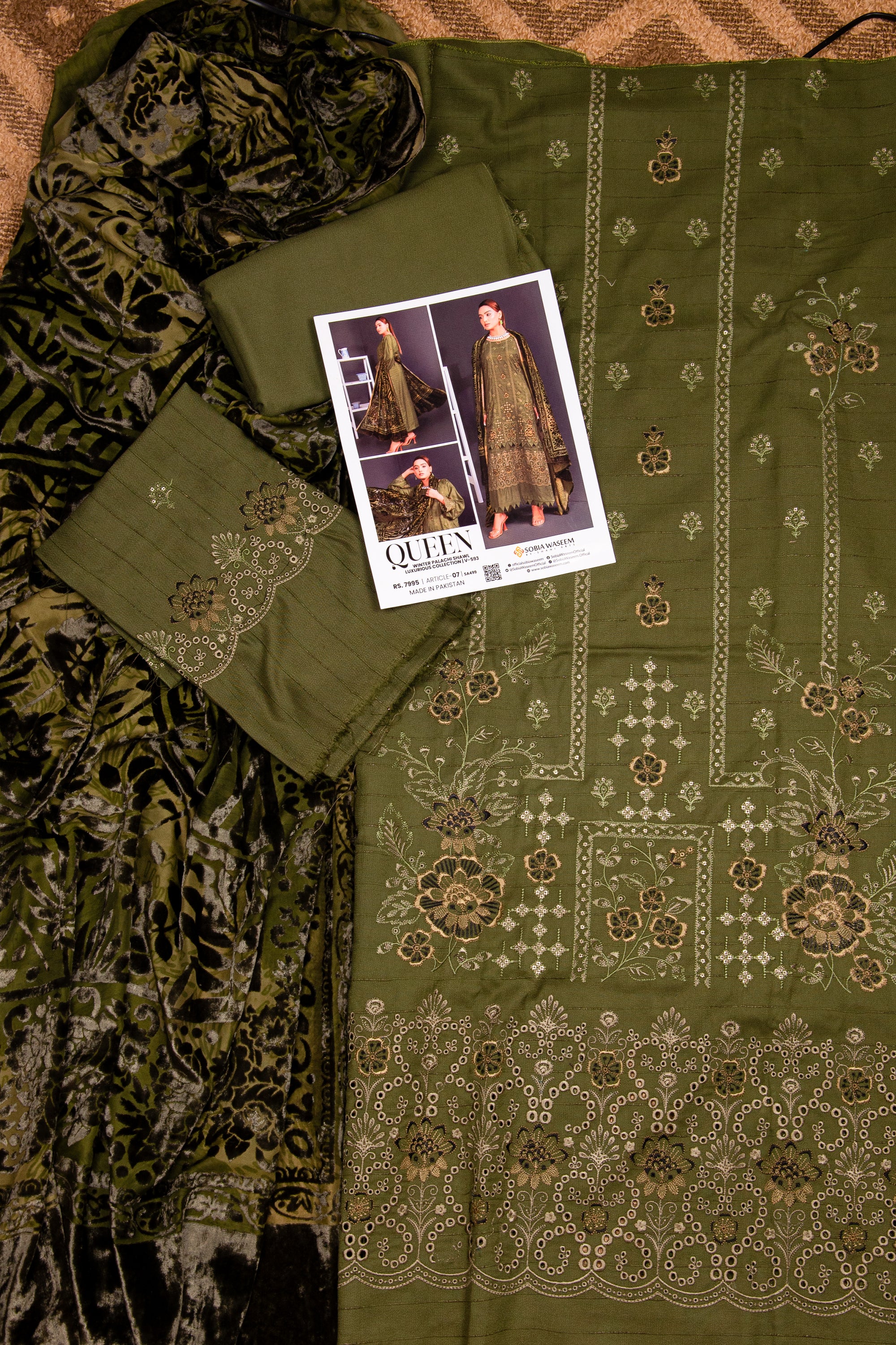 Sobia Waseem QUEEN Unstitched 3 Piece Suit