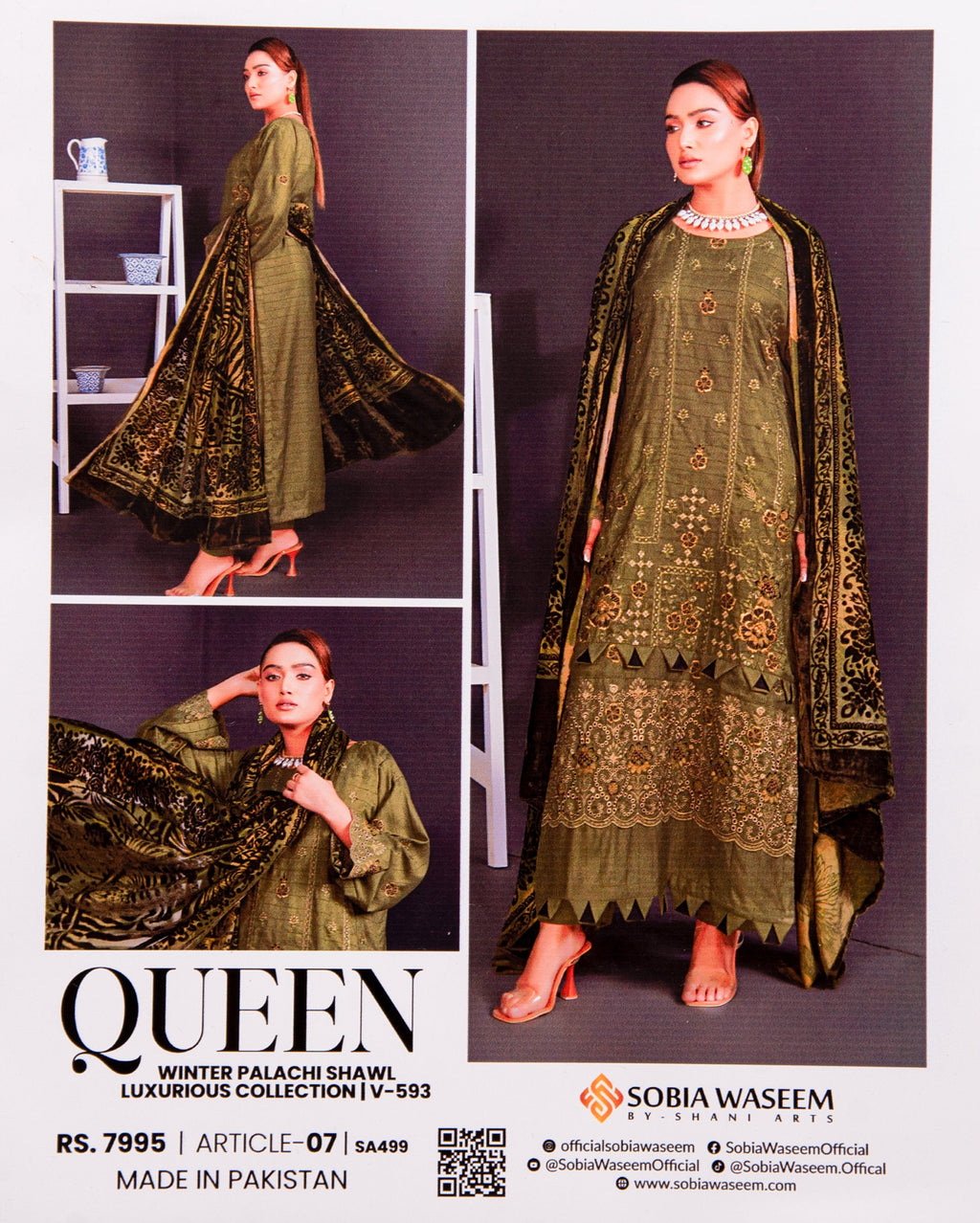 Sobia Waseem QUEEN Unstitched 3 Piece Suit