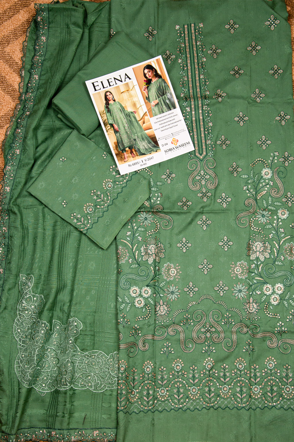 Sobia Waseem ELENA Unstitched 3 Piece Suit