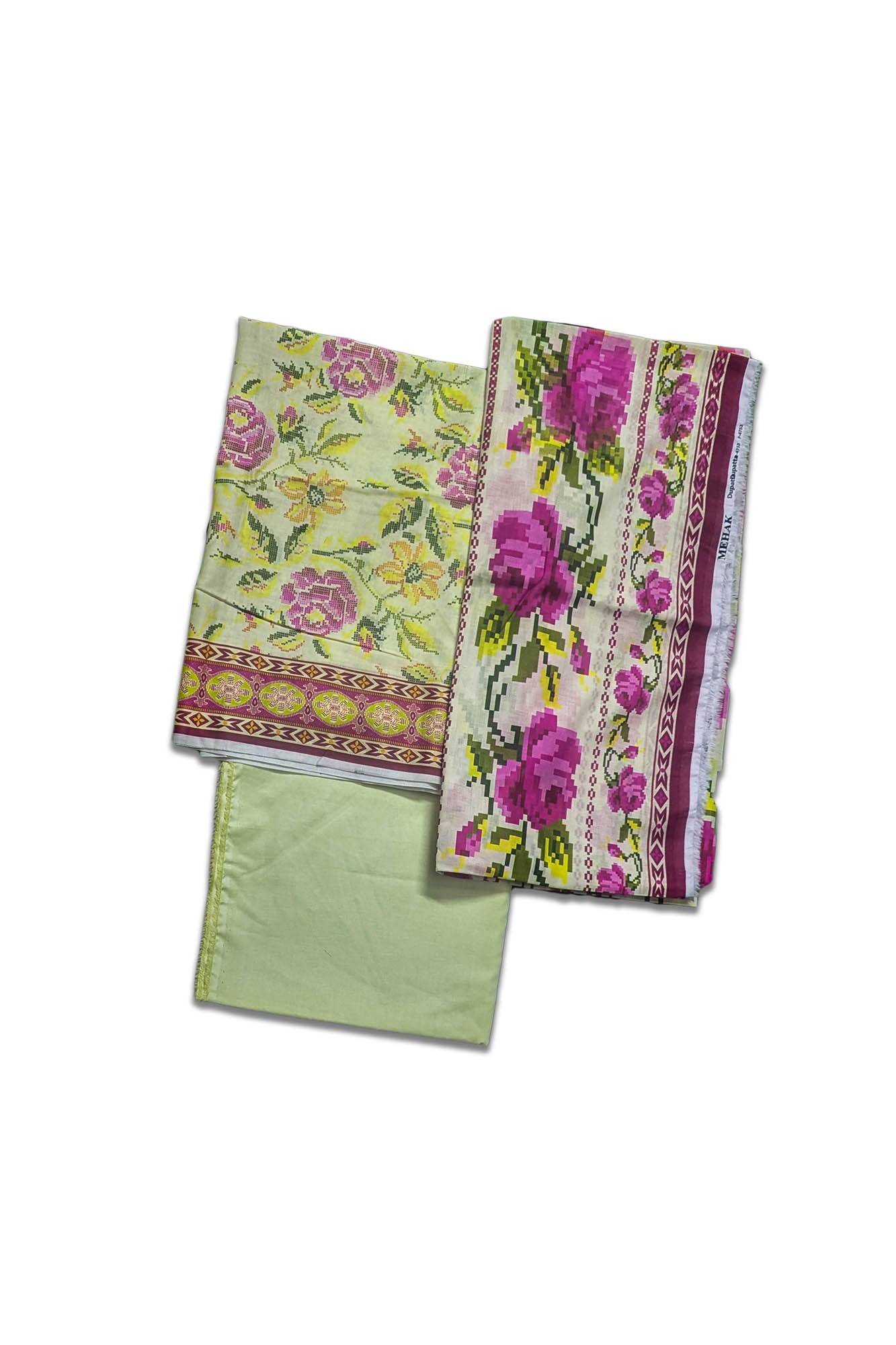 MEHAK Printed Lawn 3 Piece Suit