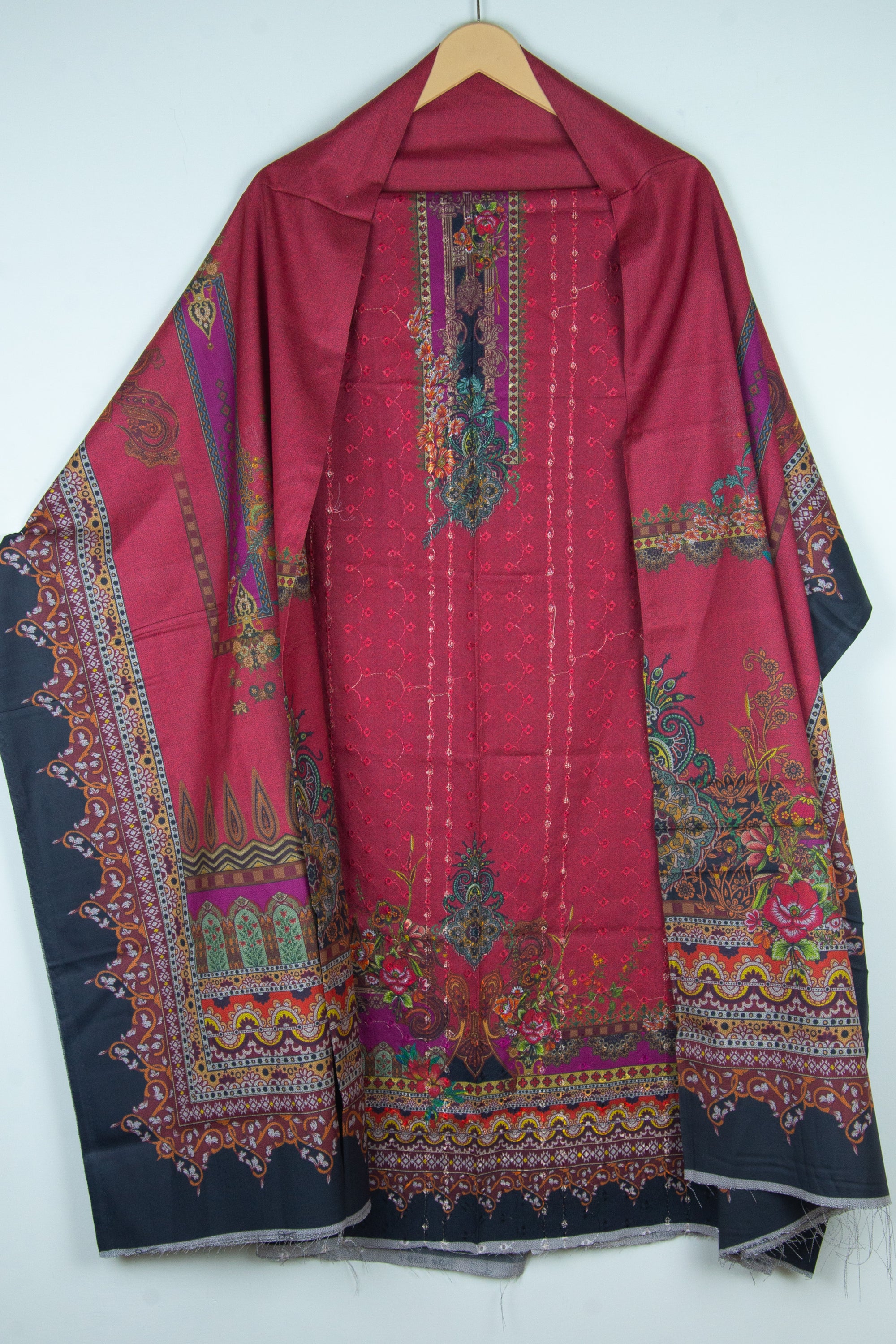 Embroidered Marina Unstitched 3 Piece Suit