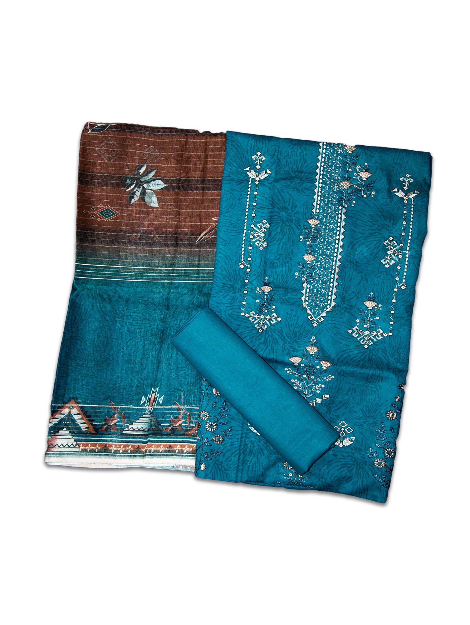 Mominazz NUREH Unstitched Lawn 3 Piece Suit