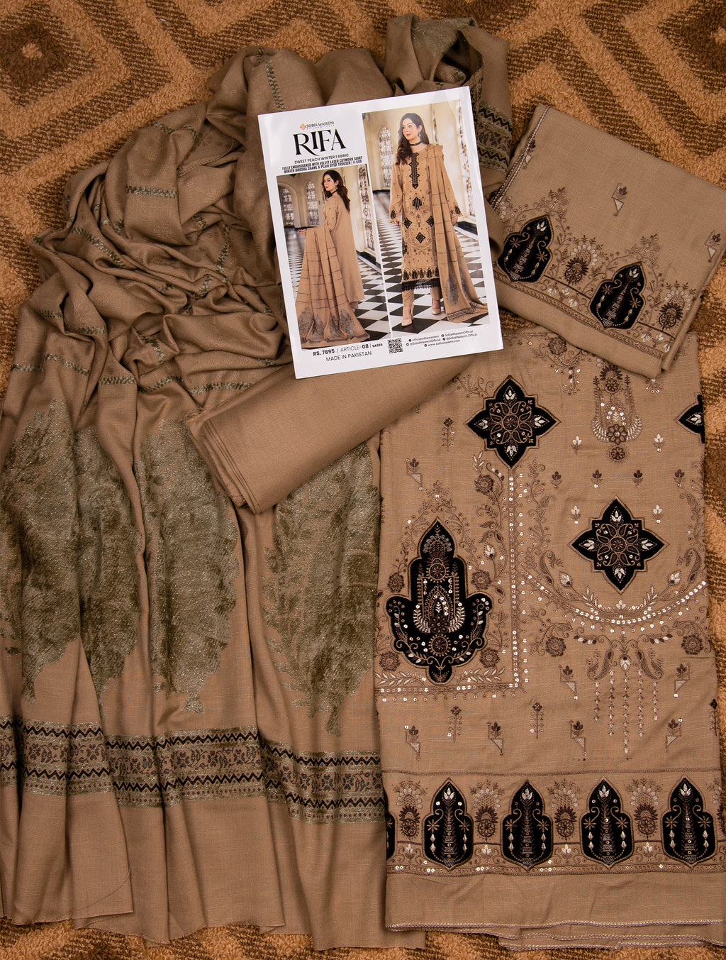 Sobia Waseem RIFA Unstitched 3 Piece Suit