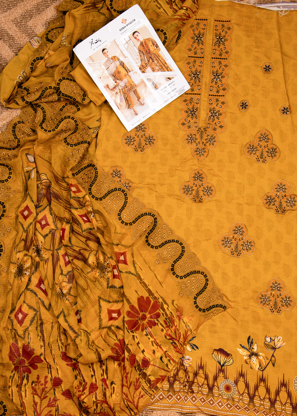 Sobia Waseem PAT JHAR Unstitched 3 Piece Suit