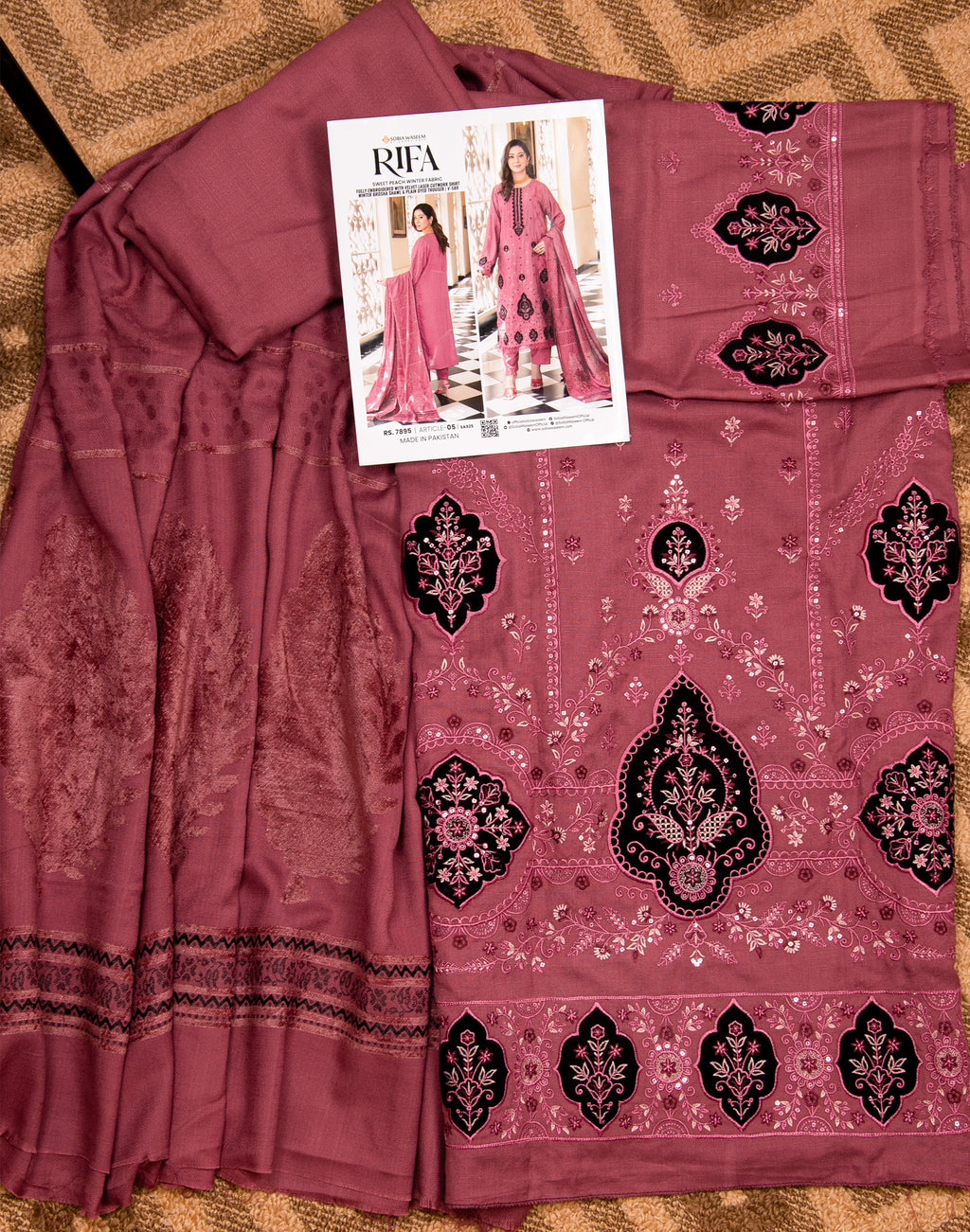 Sobia Waseem RIFA Unstitched 3 Piece Suit