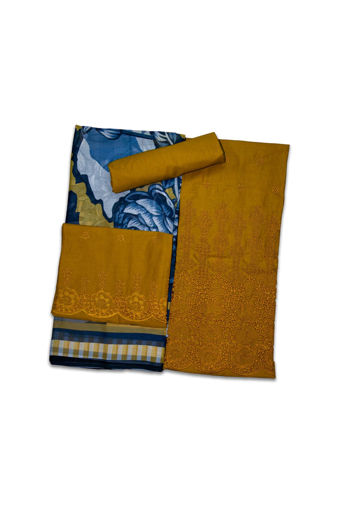 Embroidered Chikankari Lawn with Chiffon Dupatta 3 Piece Suit
