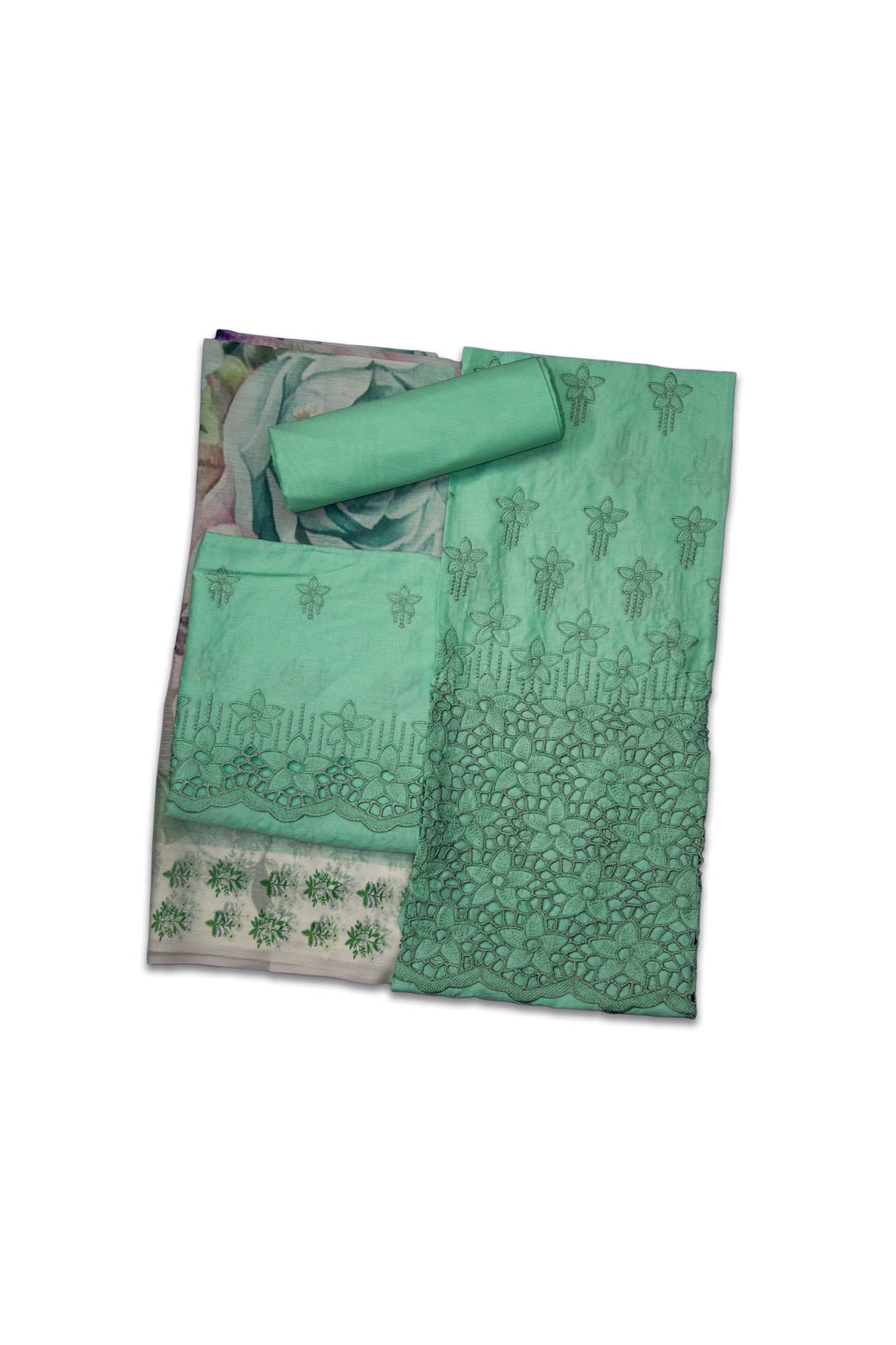 Embroidered Chikankari Lawn with Chiffon Dupatta 3 Piece Suit
