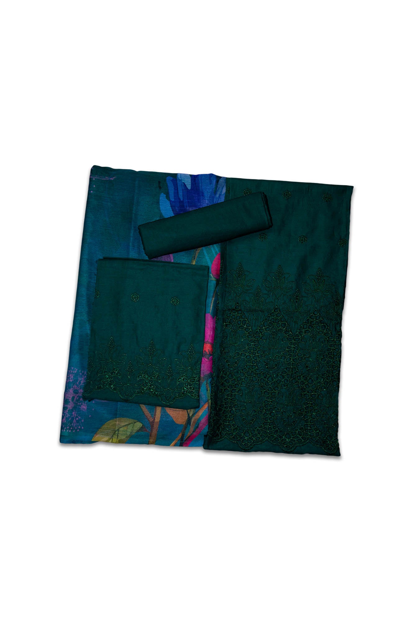 Embroidered Chikankari Lawn with Chiffon Dupatta 3 Piece Suit