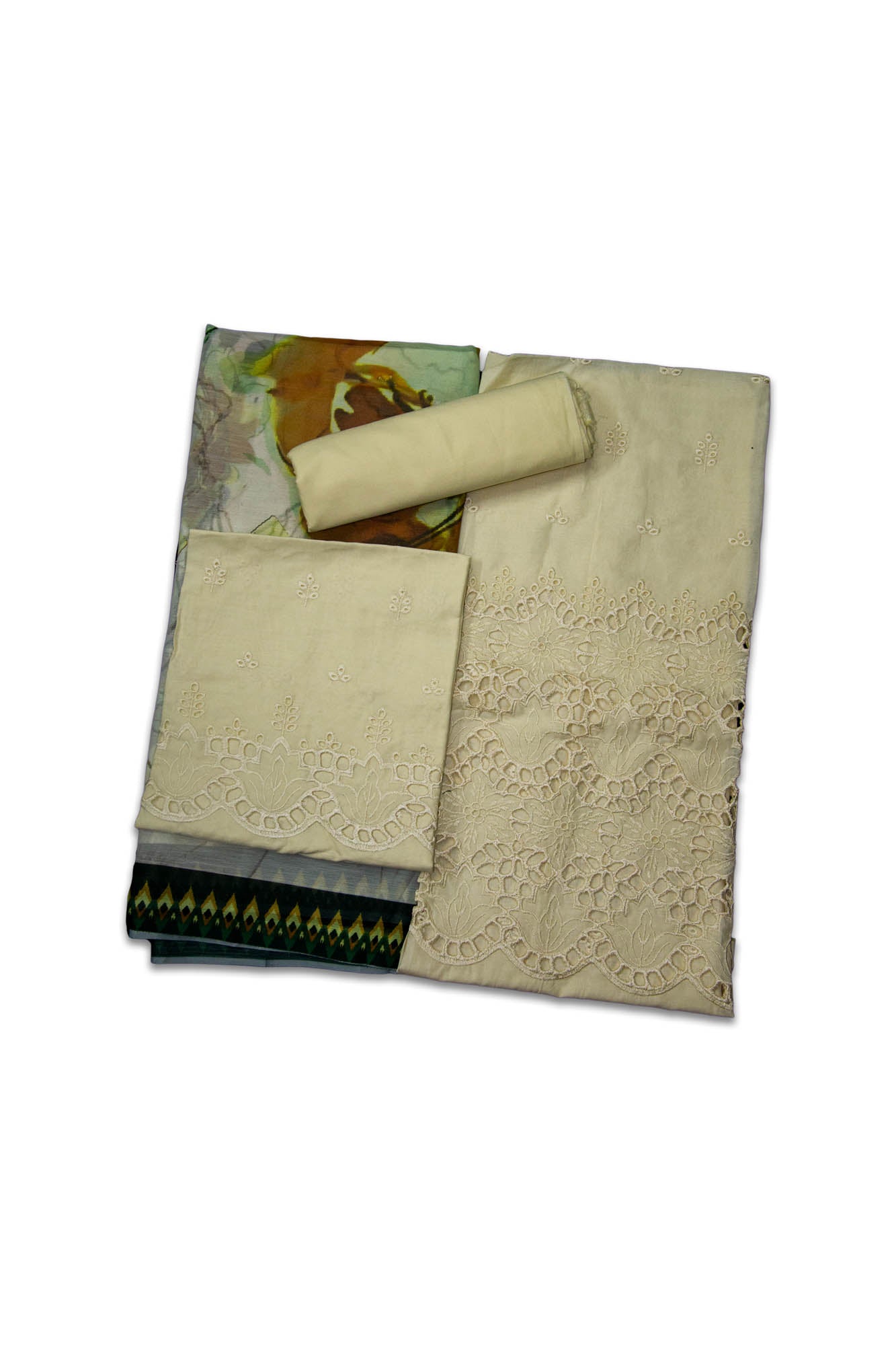 Embroidered Chikankari Lawn with Chiffon Dupatta 3 Piece Suit
