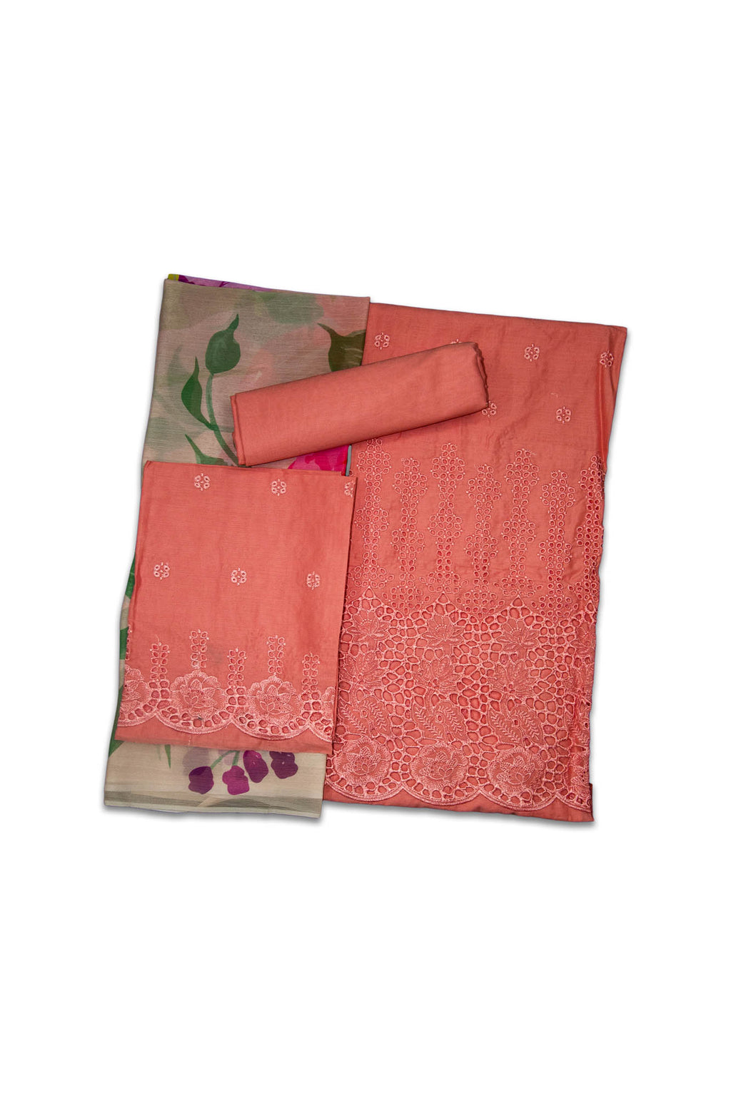 Embroidered Chikankari Lawn with Chiffon Dupatta 3 Piece Suit