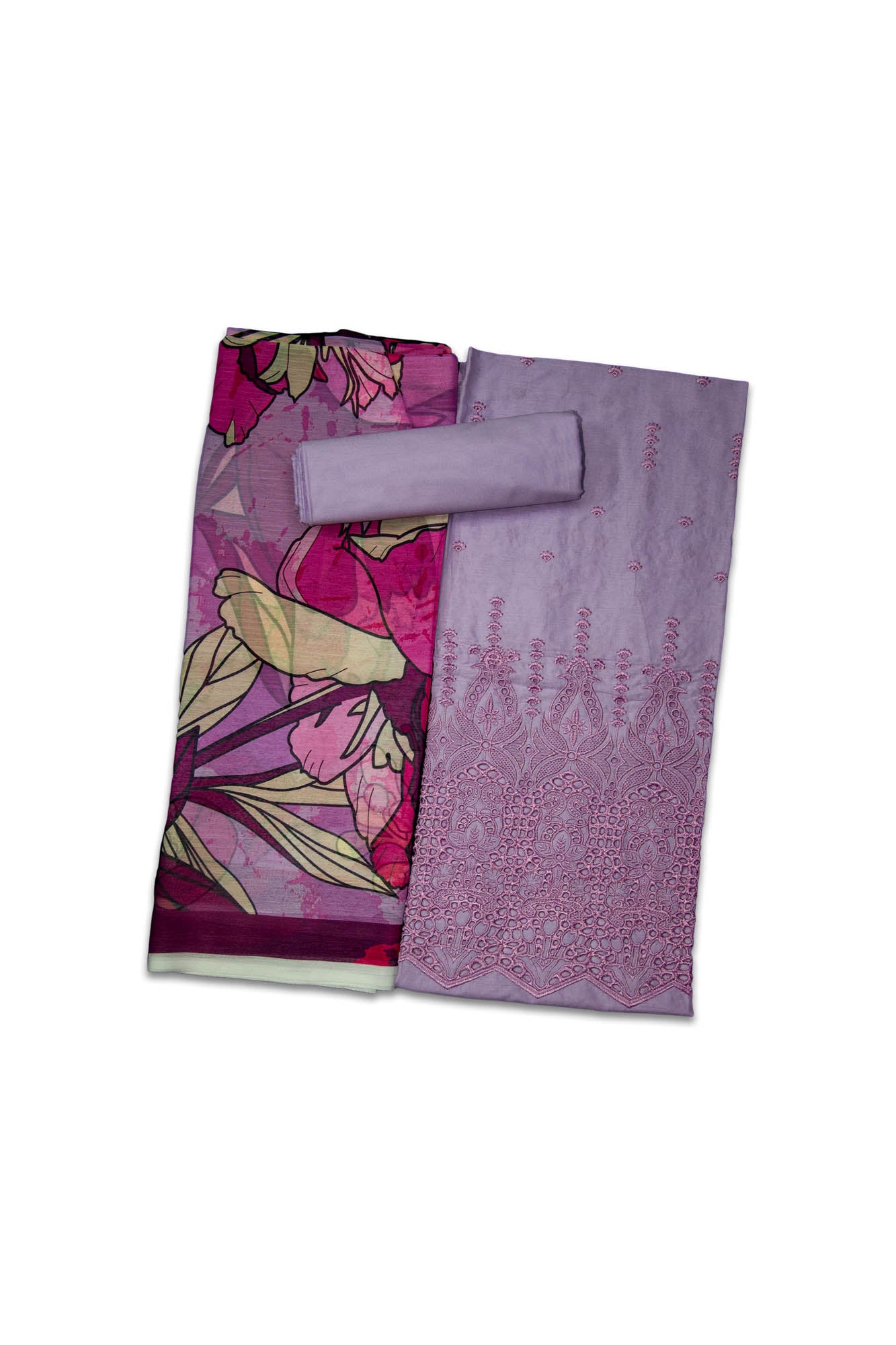 Embroidered Chikankari Lawn with Chiffon Dupatta 3 Piece Suit