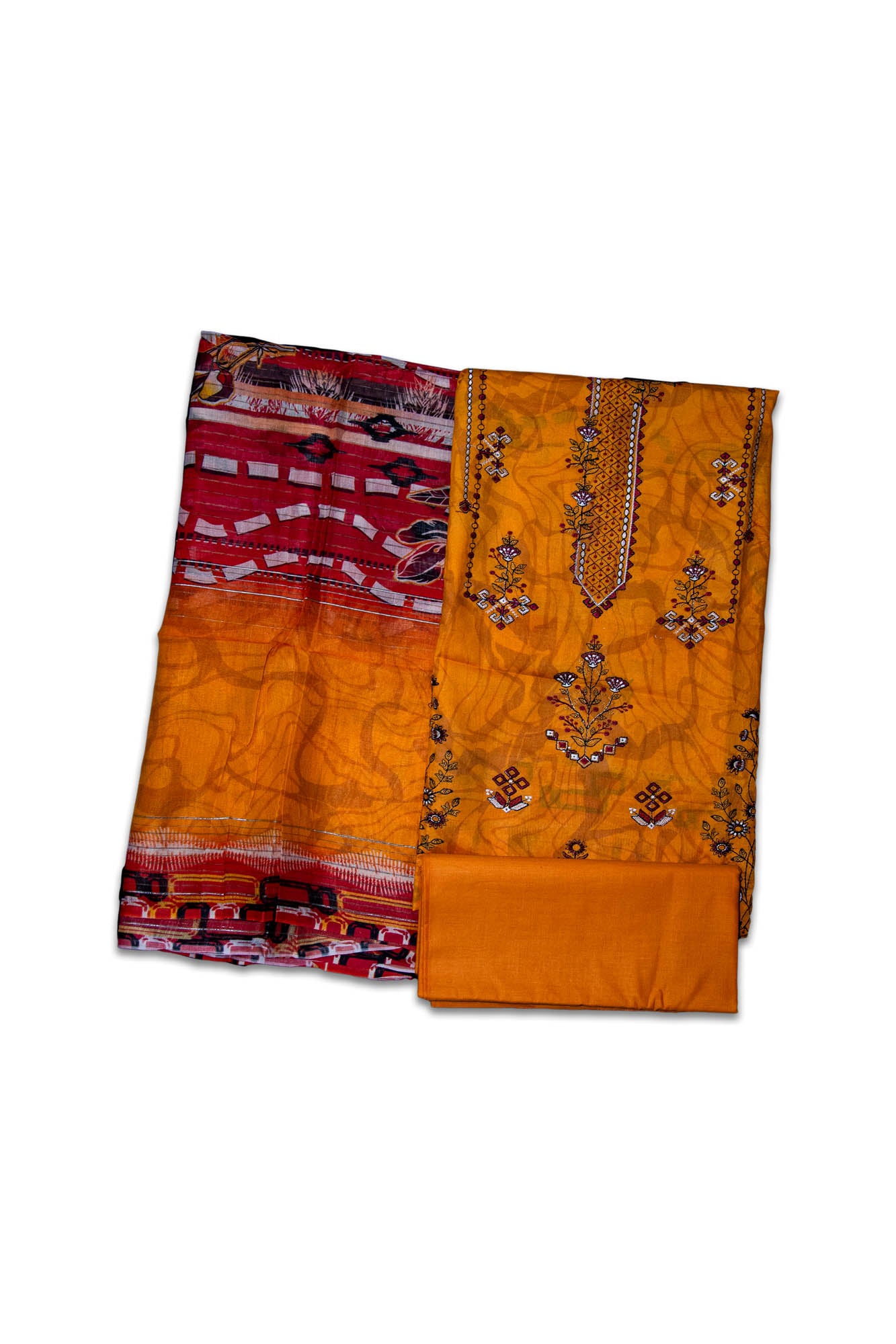 Mominazz NUREH Unstitched Lawn 3 Piece Suit