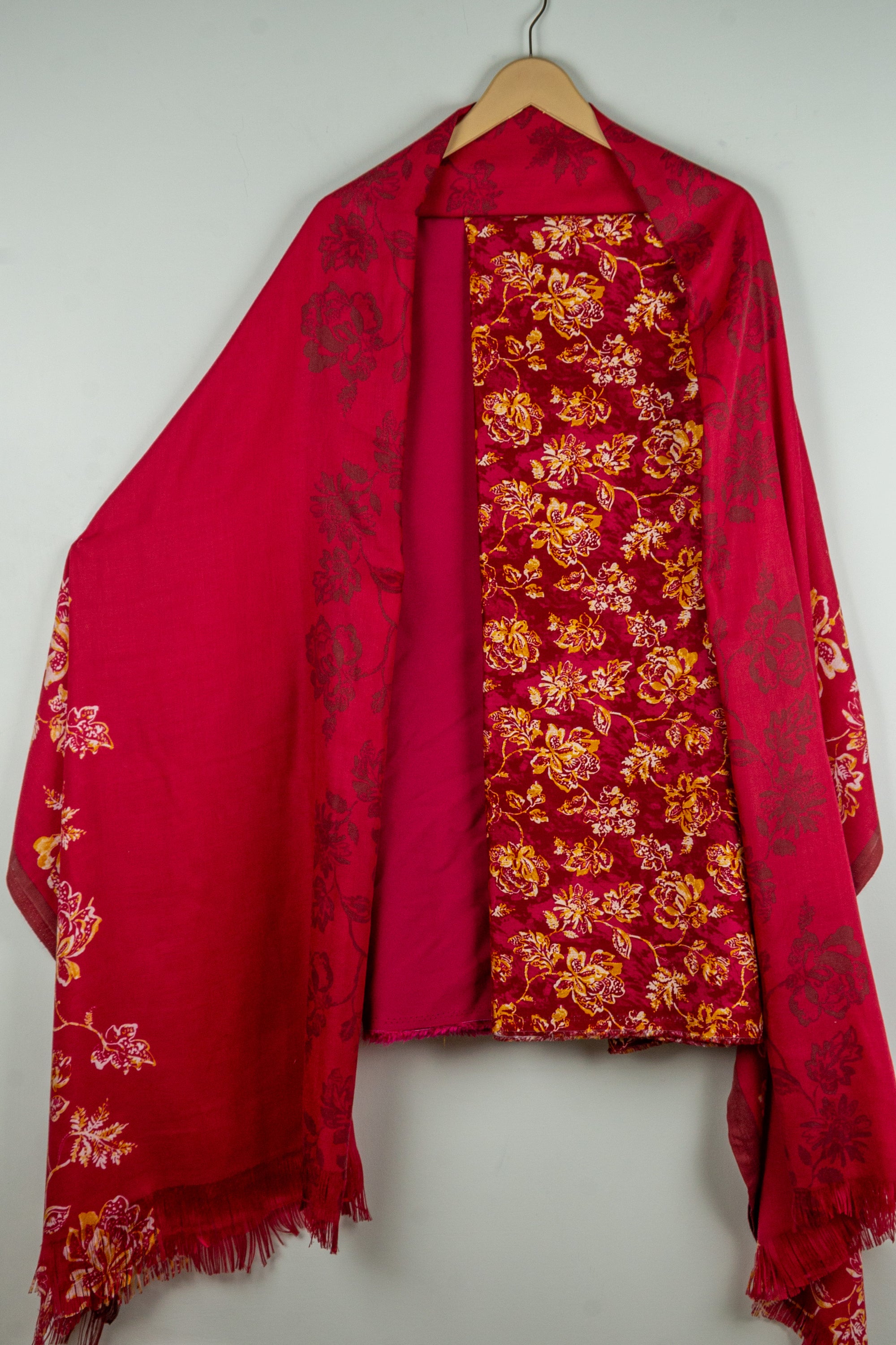 China Stone Unstitched 3 Piece Suit