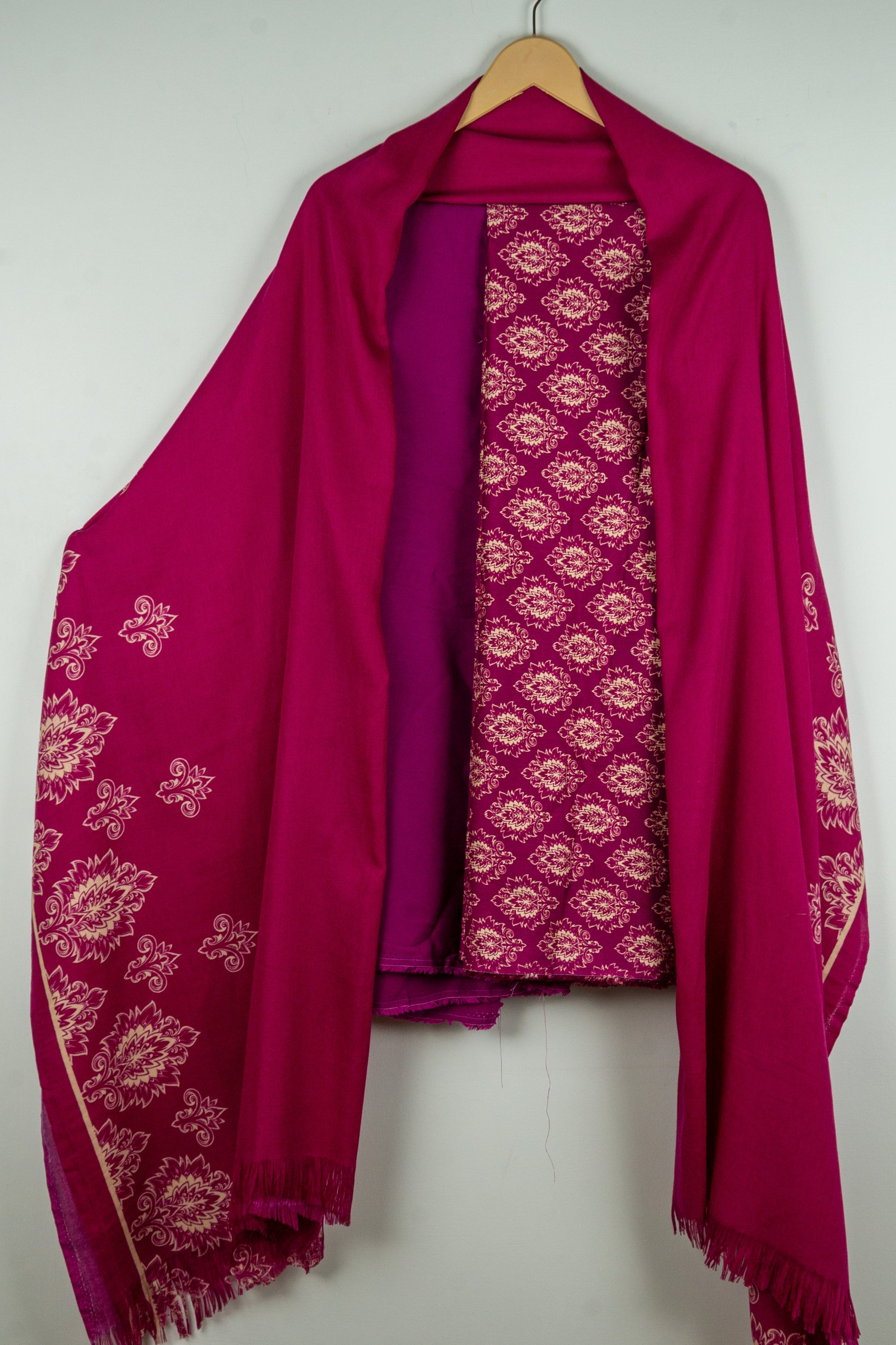 China Stone Unstitched 3 Piece Suit