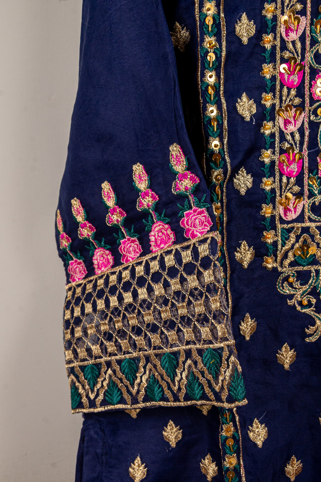 Fancy Embroidered Stitched 3 Piece Suit