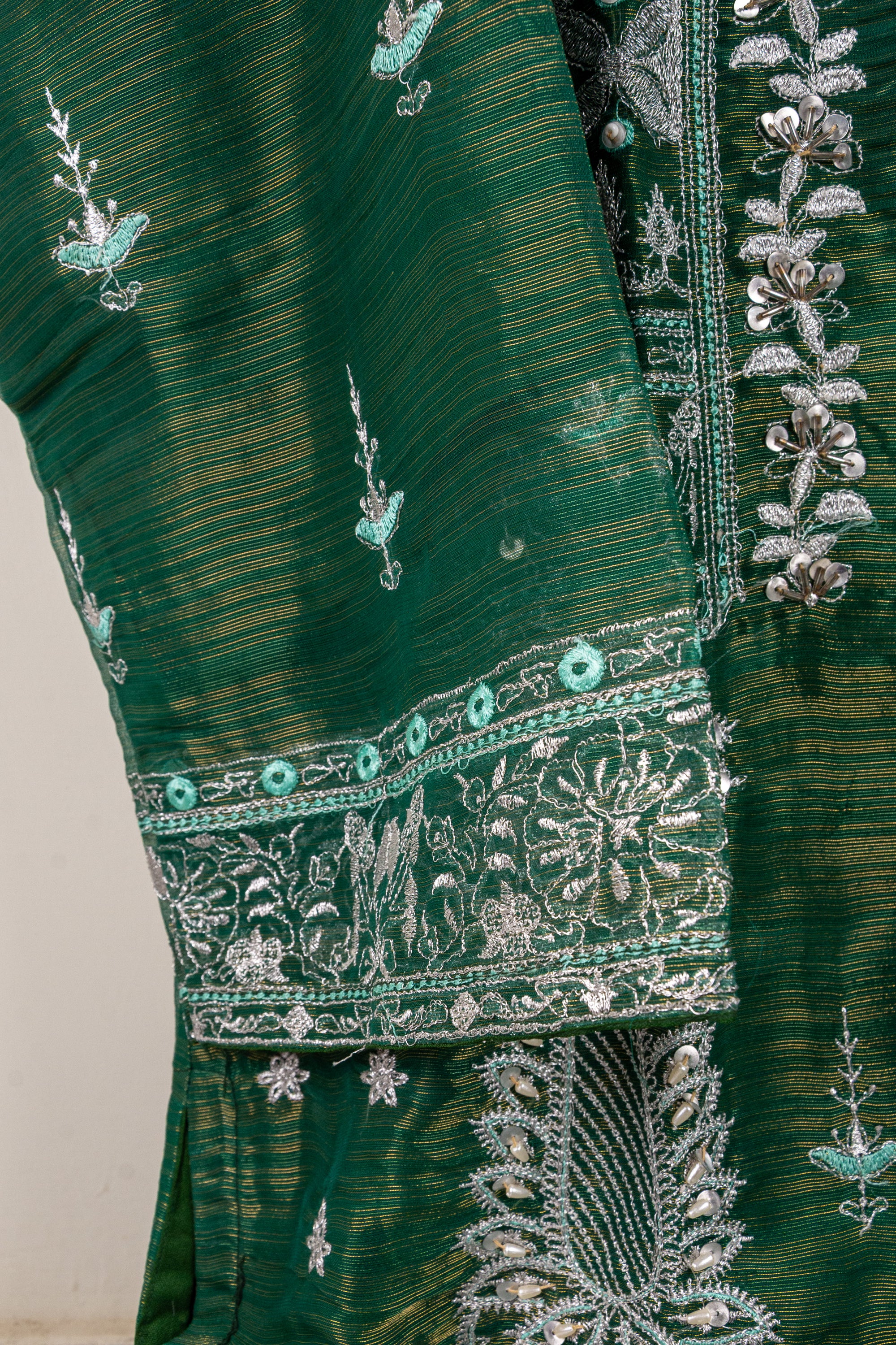 Fancy Embroidered Stitched 3 Piece Suit