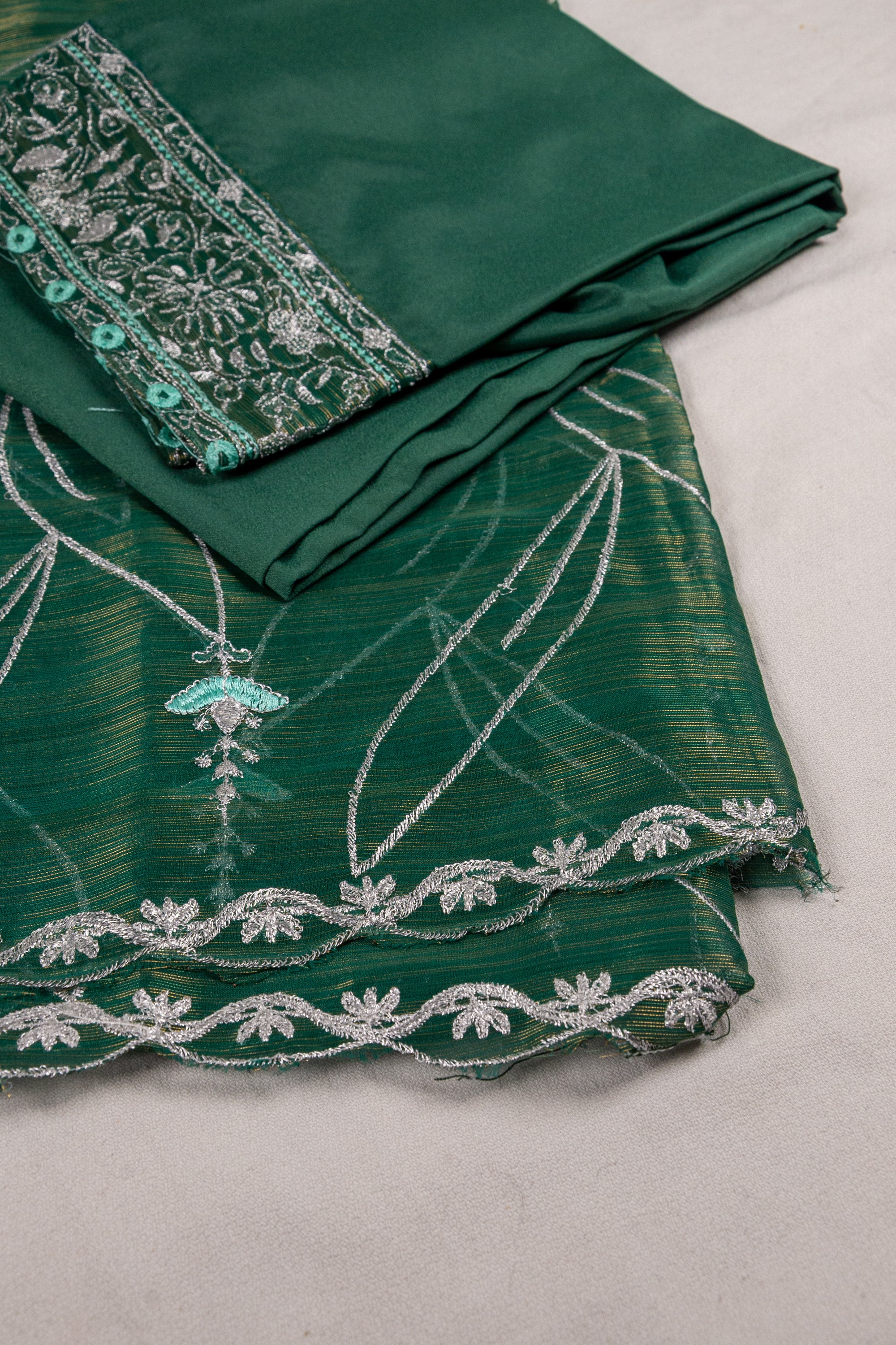 Fancy Embroidered Stitched 3 Piece Suit