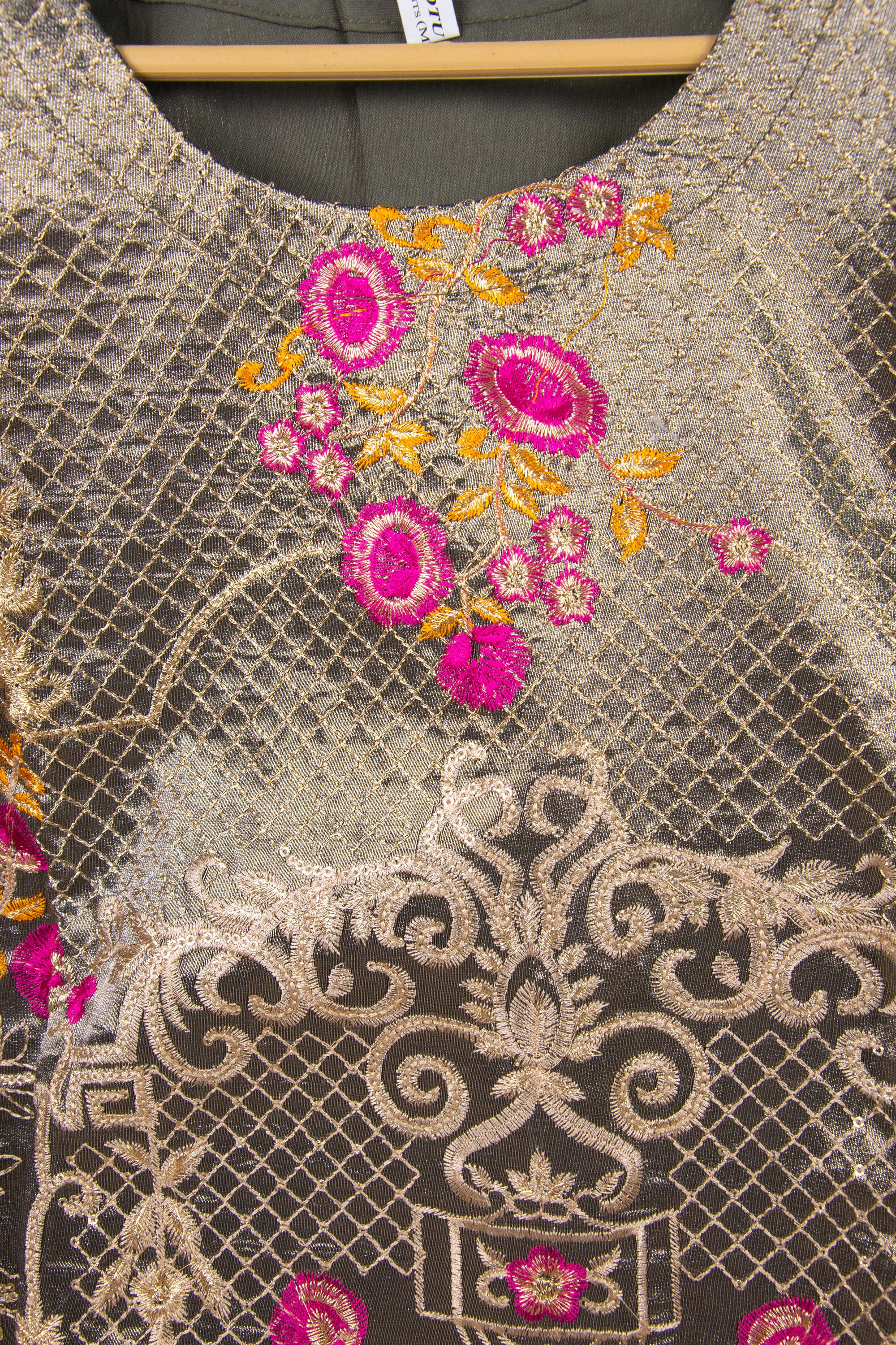 Fancy Embroidered Stitched 3 Piece Suit