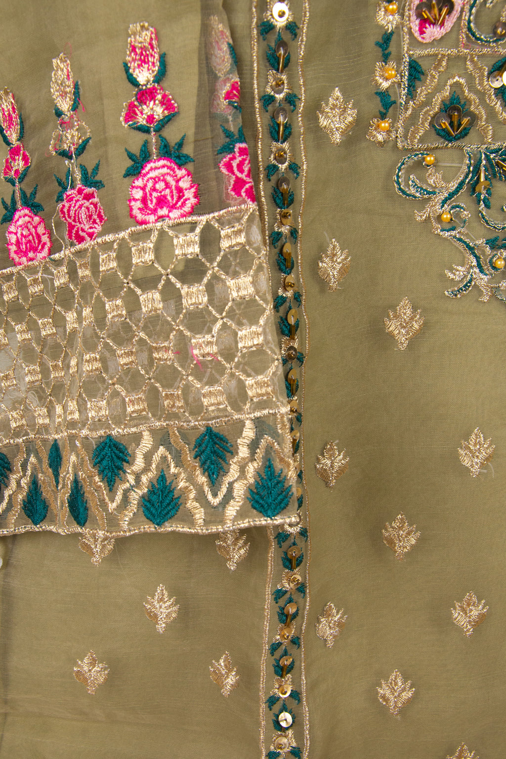 Fancy Embroidered Stitched 3 Piece Suit