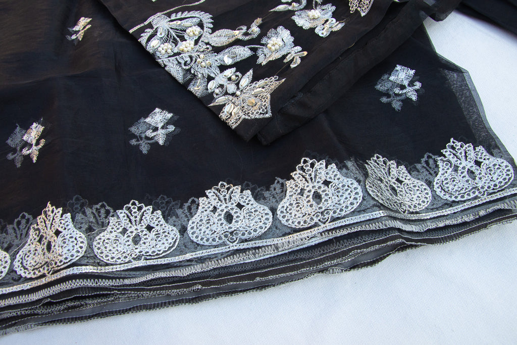 Fancy Embroidered Stitched 3 Piece Suit