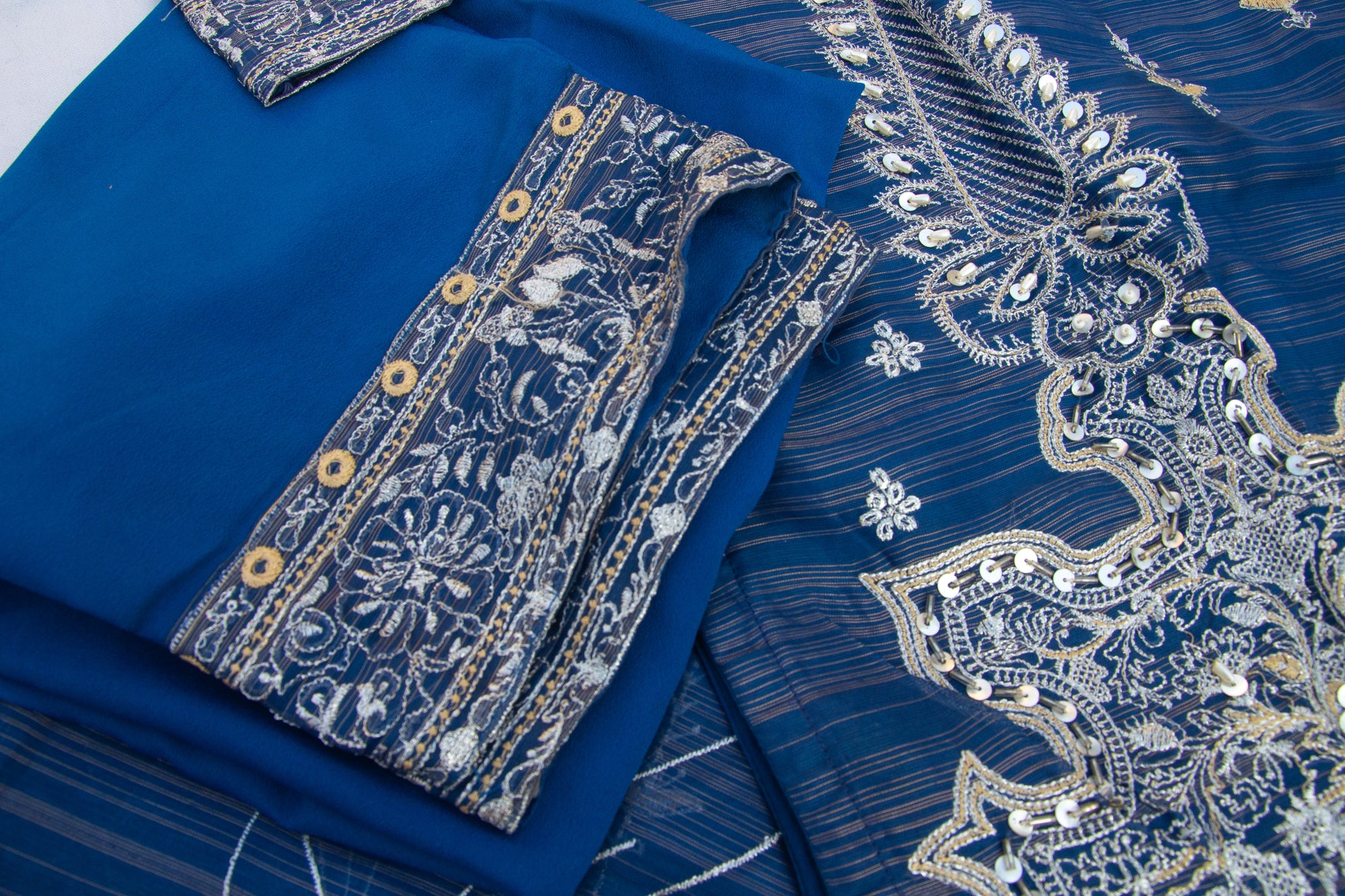 Fancy Embroidered Stitched 3 Piece Suit