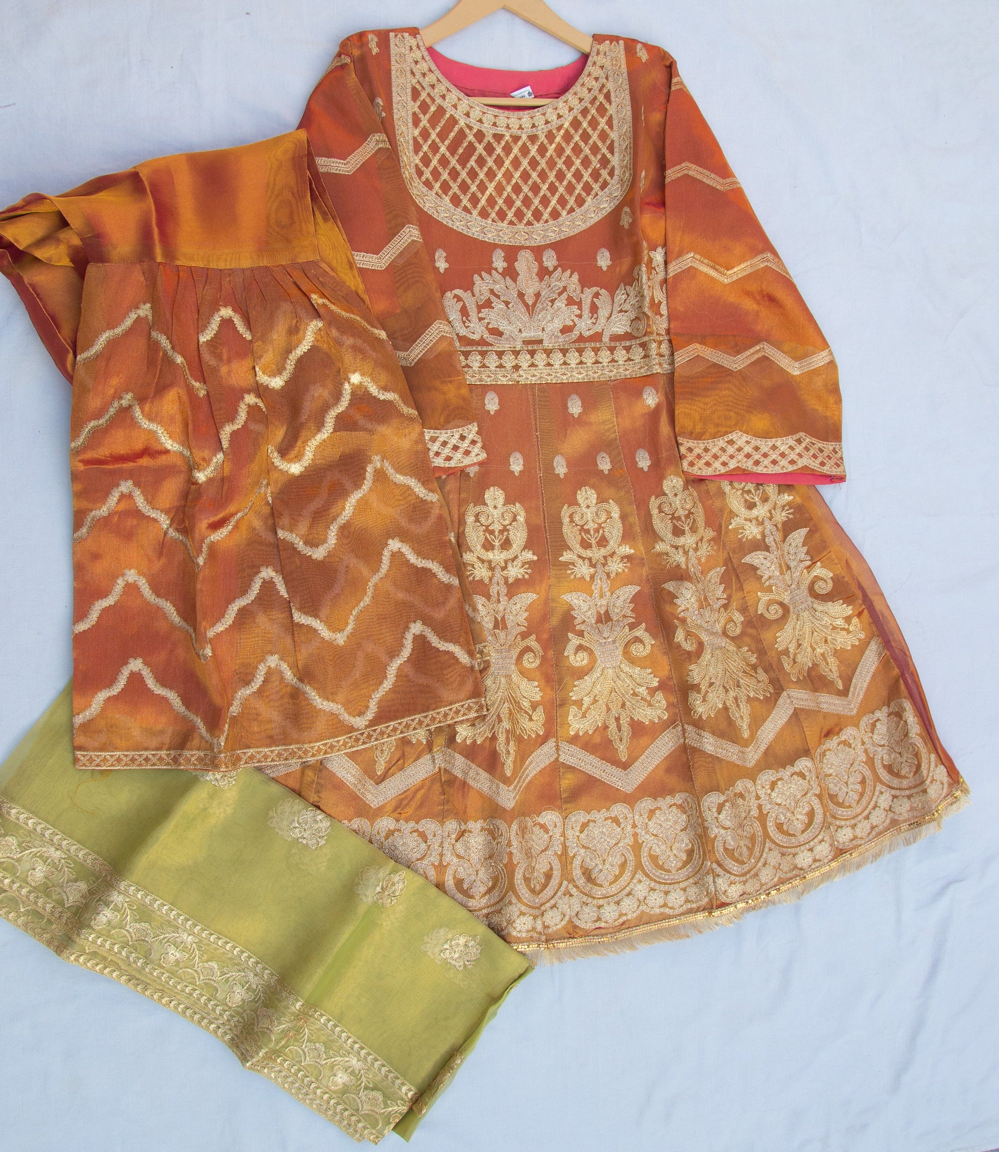 Fancy Embroidered Stitched 3 Piece Suit