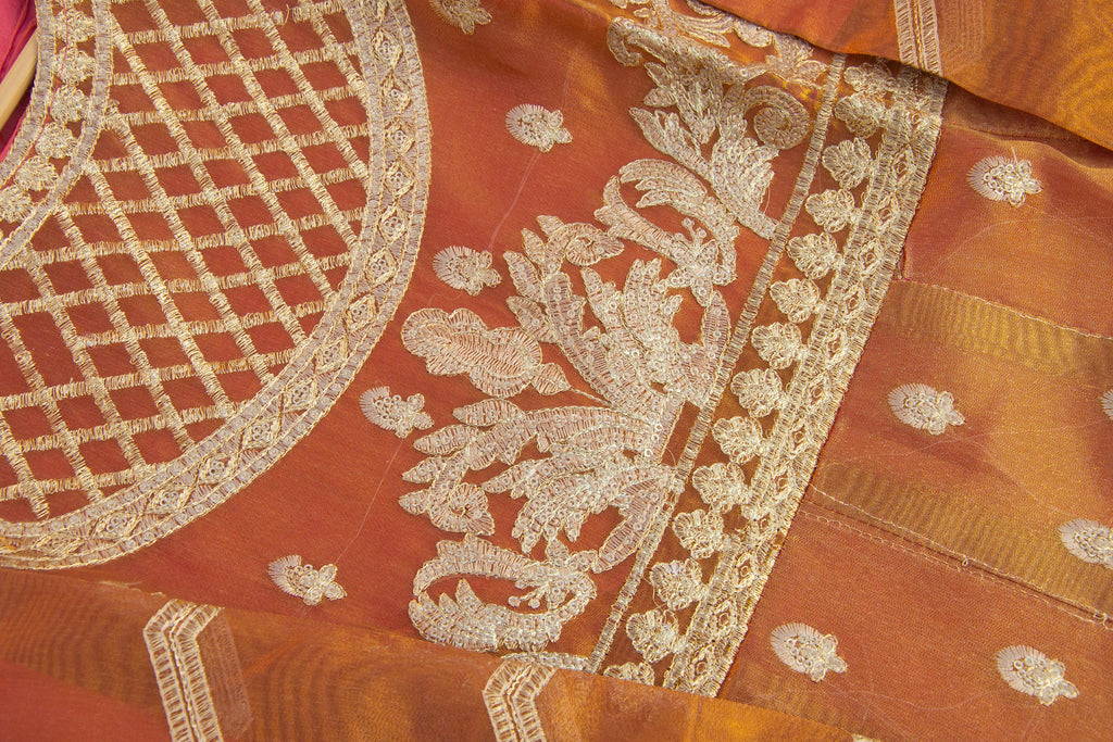 Fancy Embroidered Stitched 3 Piece Suit