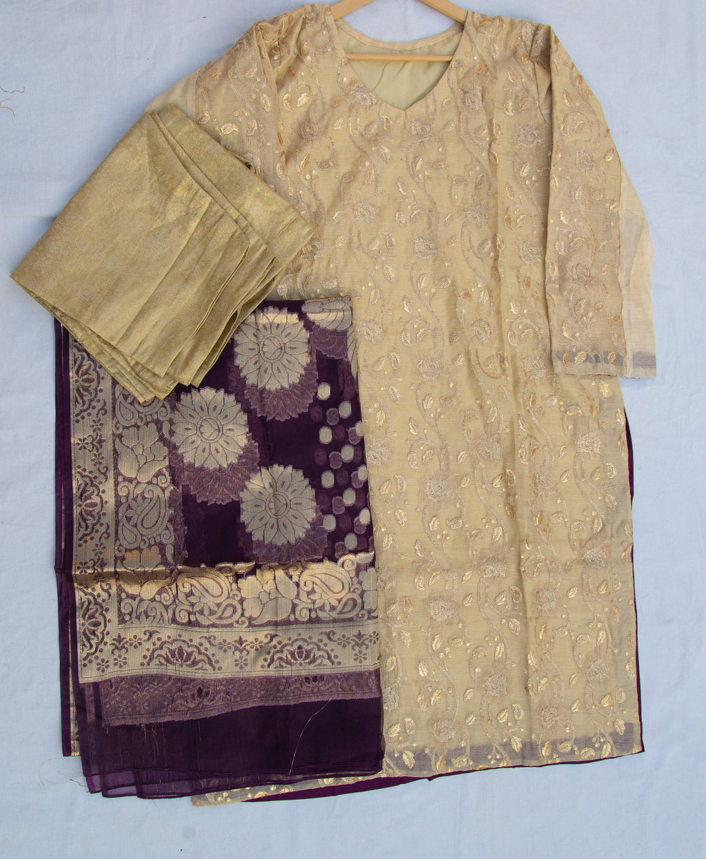 Fancy Embroidered Stitched 3 Piece Suit