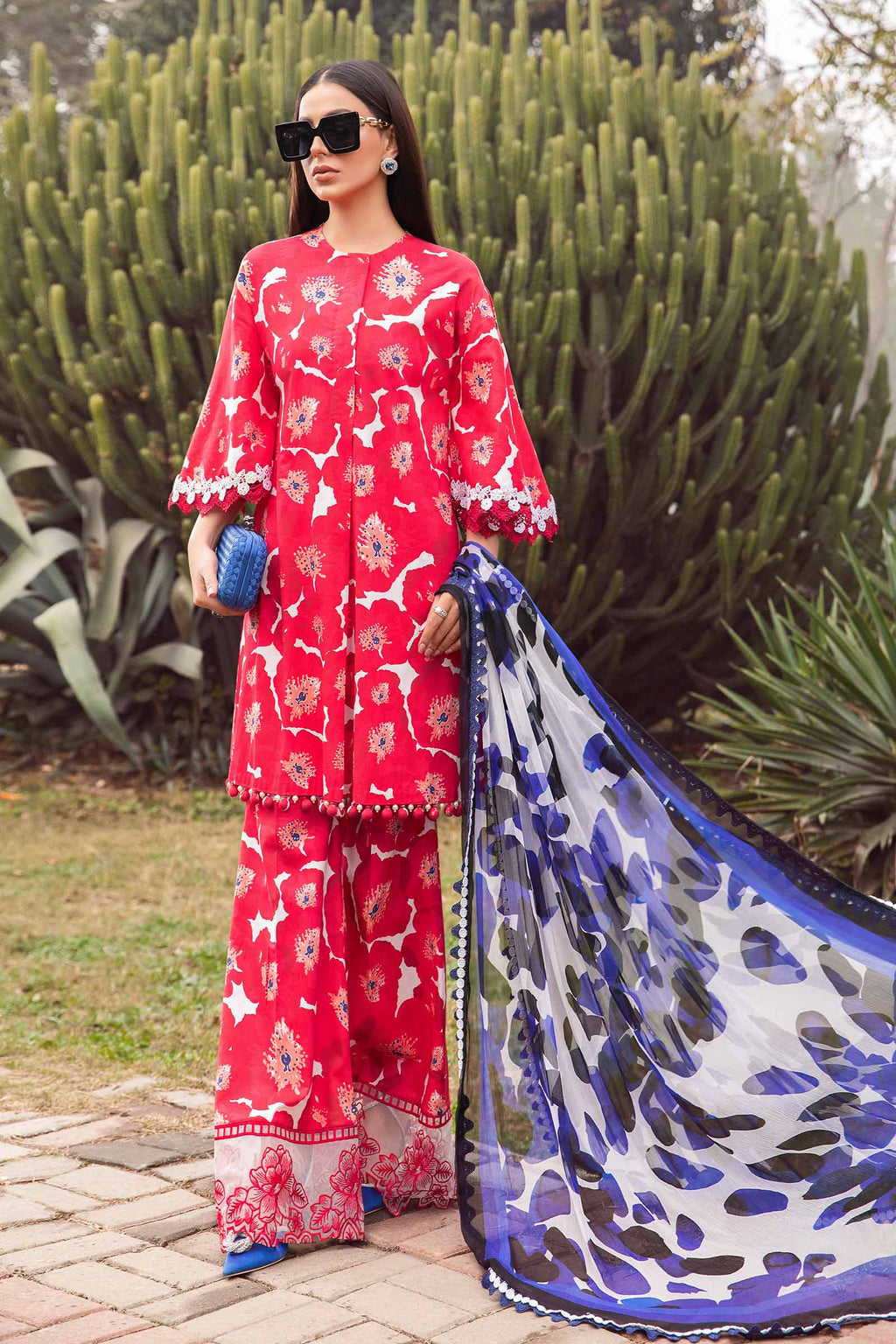 Maria B Unstitched Lawn 3 Piece Suit