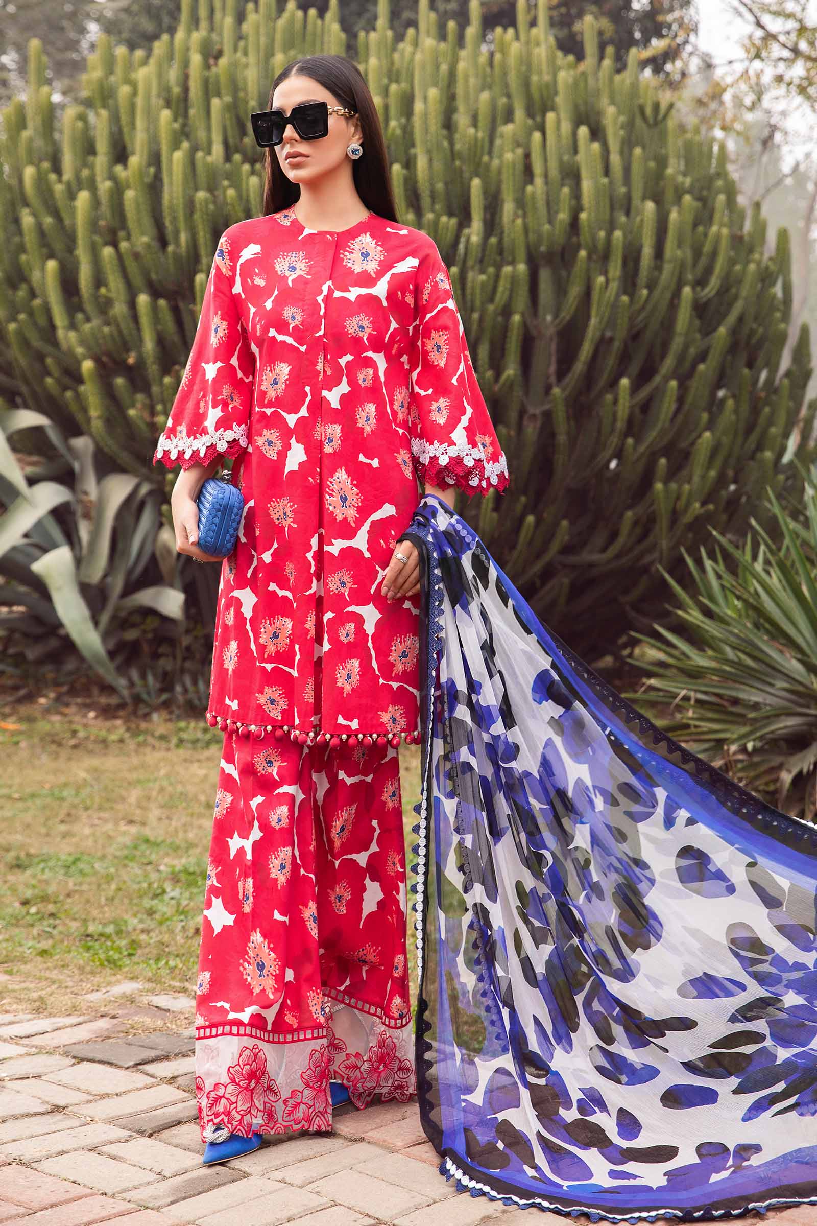 Maria B Unstitched Lawn 3 Piece Suit