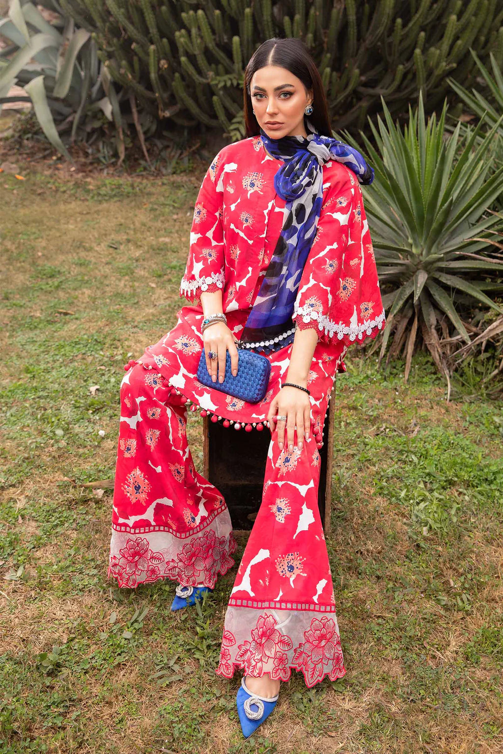 Maria B Unstitched Lawn 3 Piece Suit